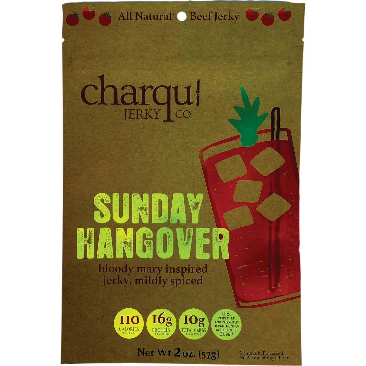 Smart Charqui 2 Oz. Sunday Hangover Jerky Specialty
