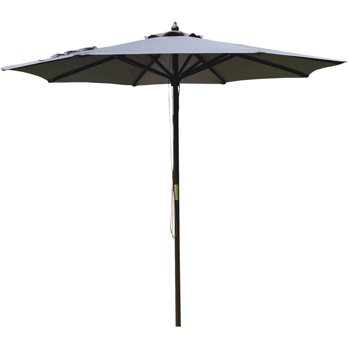 Secure Outdoor Expressions 9 Ft. Pulley Gray Market Patio Umbrella with Chrome Plated Hardware Fashionable