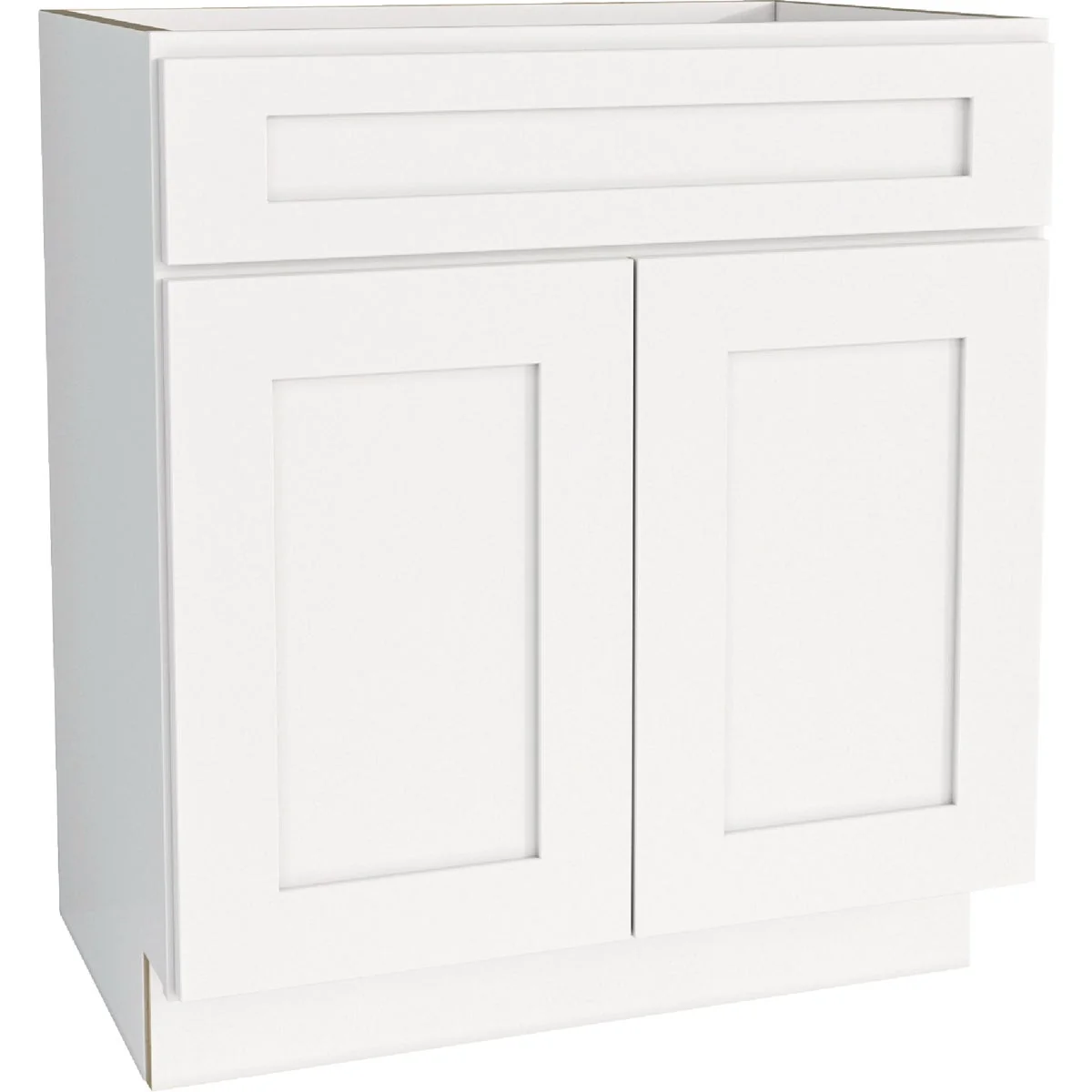 Carefully Designed CraftMark Plymouth Shaker 30 In. W x 24 In. D x 34.5 In. H Ready To Assemble White Base Kitchen Cabinet Green