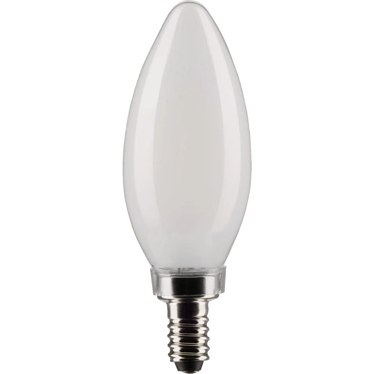 Top-Quality Satco 40W Equivalent Warm White B11 Candelabra Traditional Frosted LED Decorative Light Bulb 2-Pack Verified