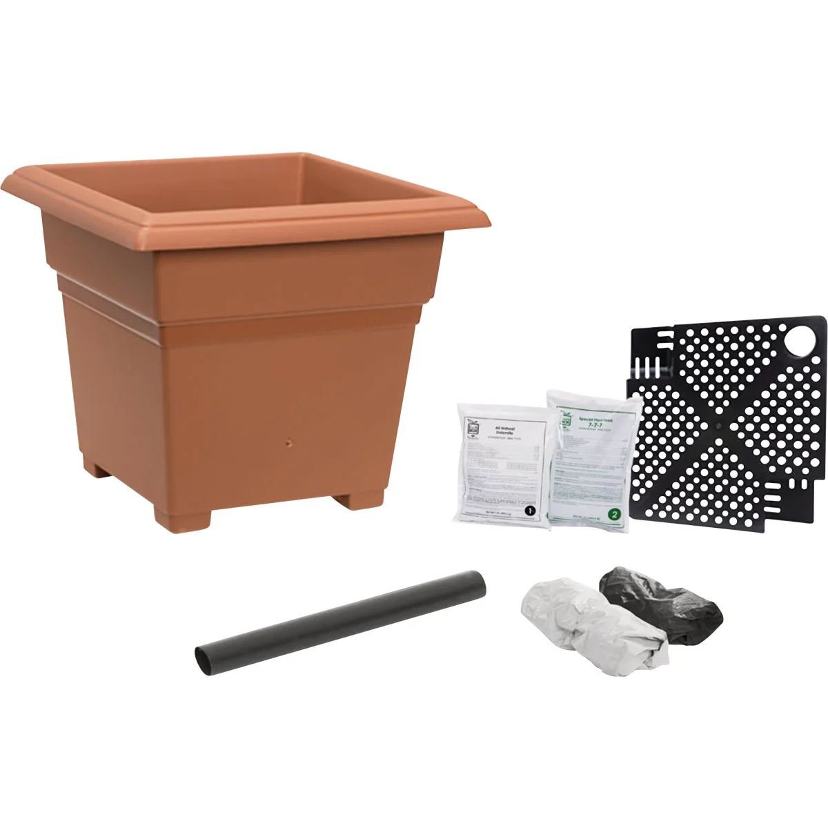 Breathable EarthBox 19 In. W. x 16 In. H. x 19 In. L. Terracotta Root Vegetable Garden Kit Lightweight