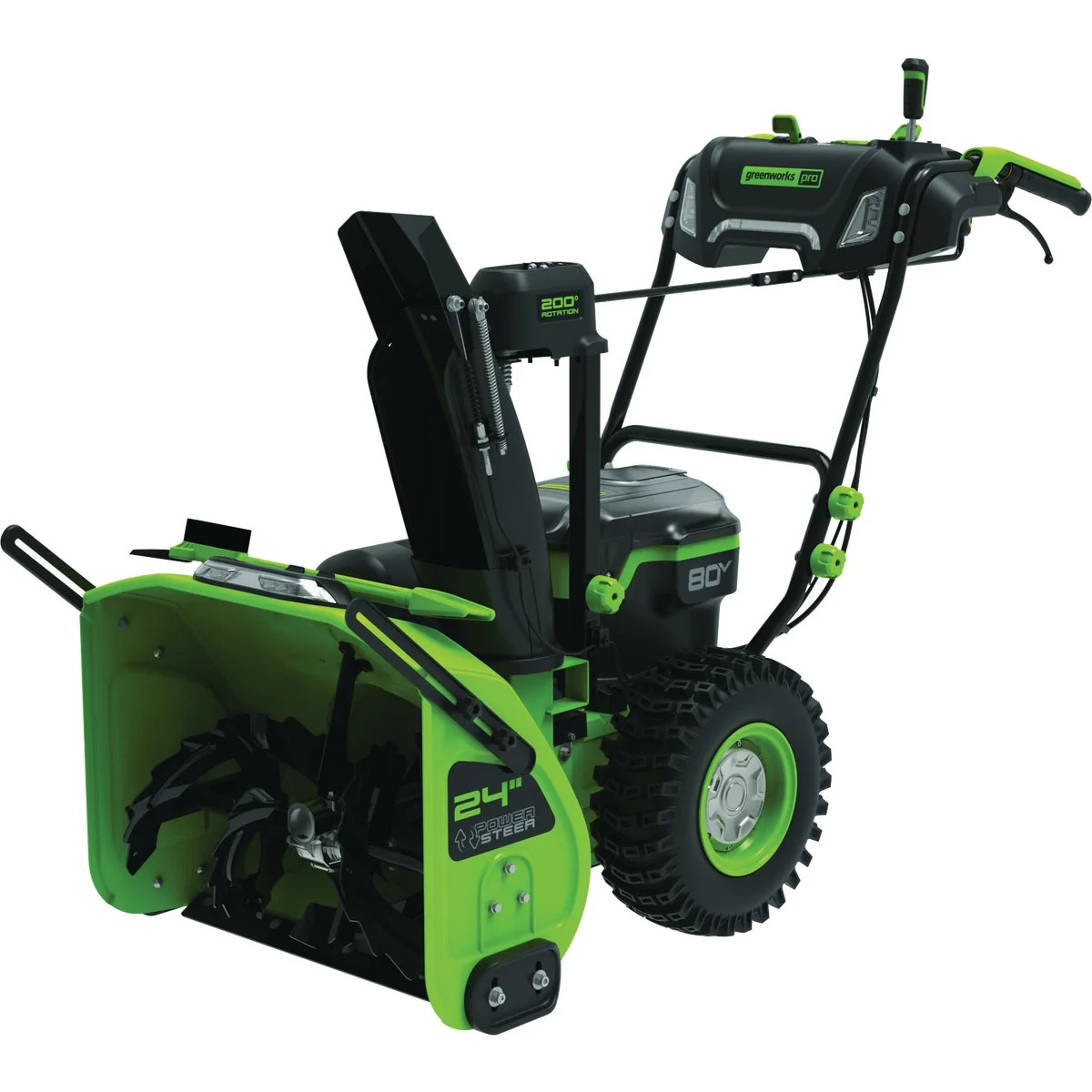 Soft Greenworks 80V 24 In. Dual Stage Snow Thrower Effective