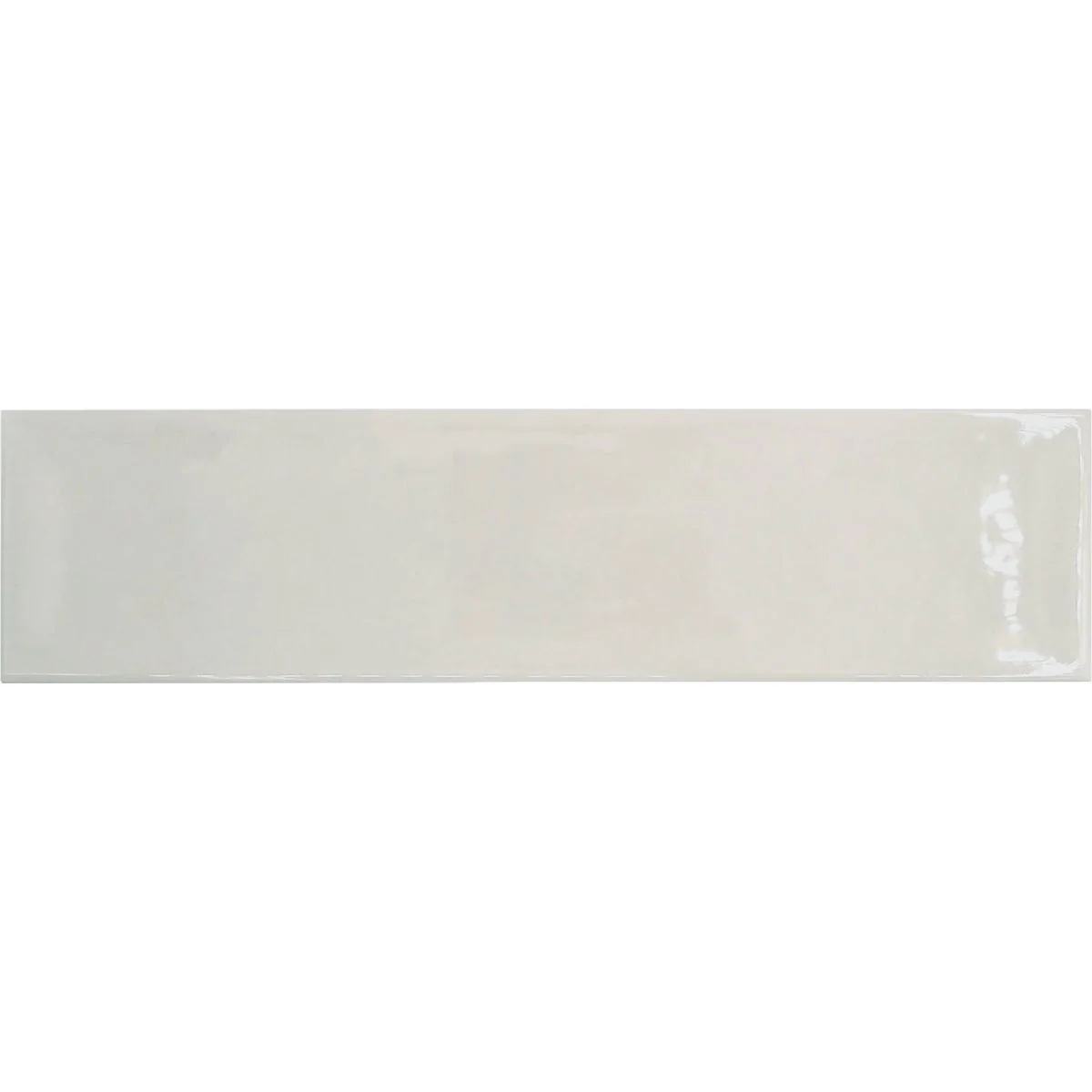 Elite Emser Raku 3 In. x 12 In. Glossy White Ceramic Wall Tile with Hand Glazed Inverted Visual 6.29 Sq. Ft. Case Responsible
