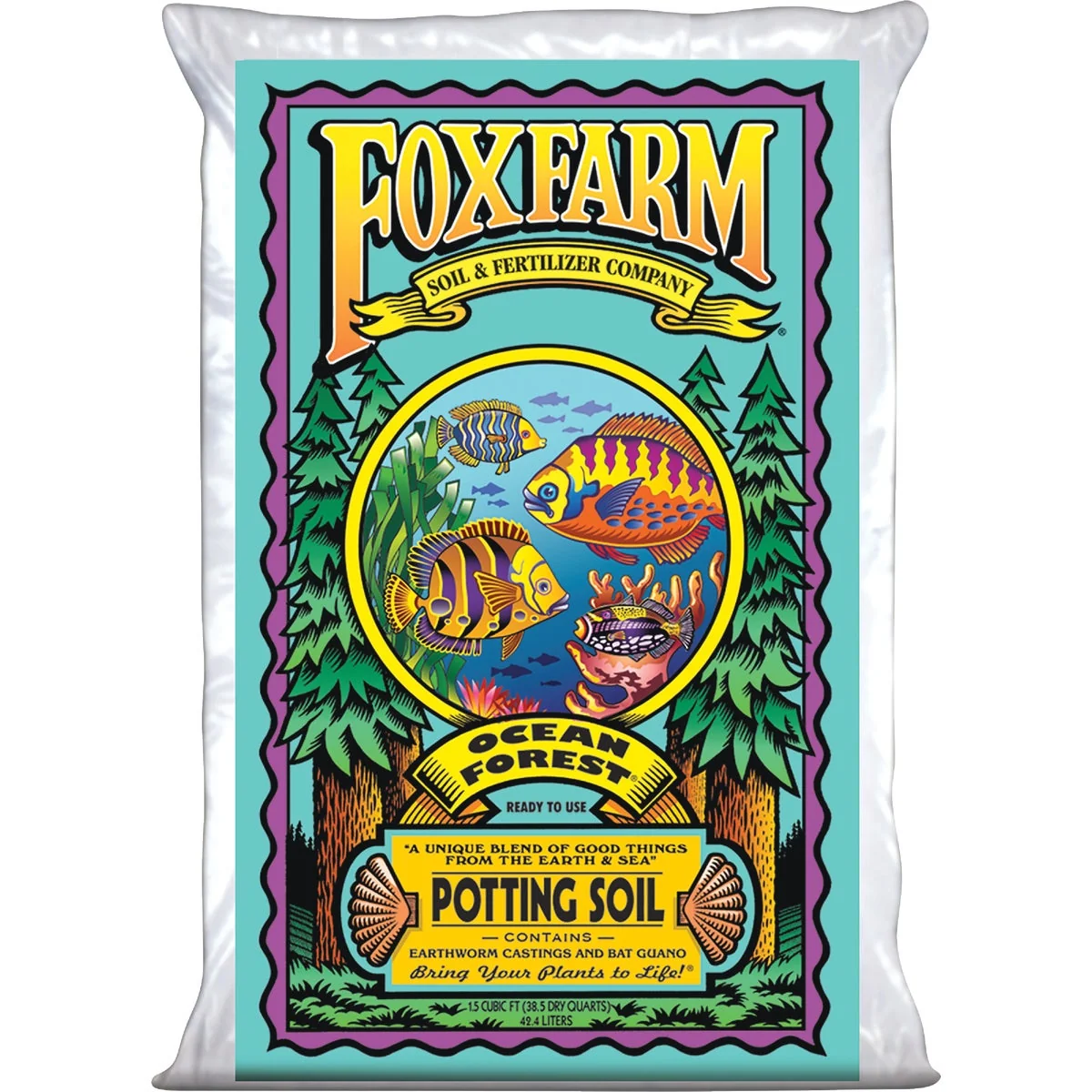 Sophisticated FoxFarm Ocean Forest 1.5 Cu. Ft. Potting Soil Healthy