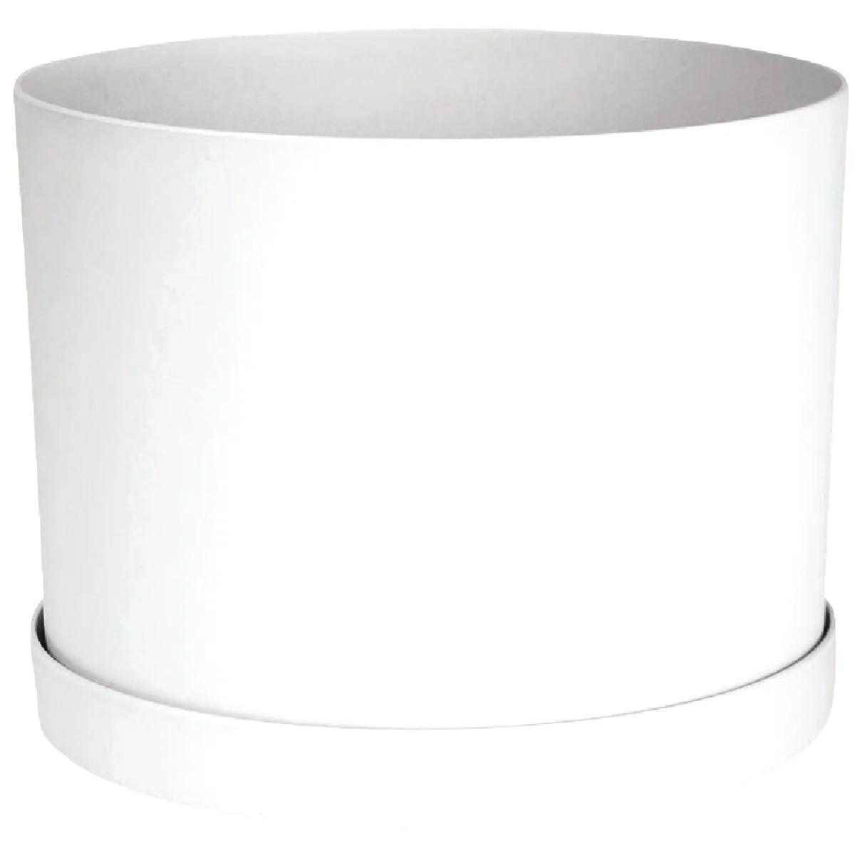 Next-Generation Bloem Mathers Collection 6 In. White Plastic Planter Premium