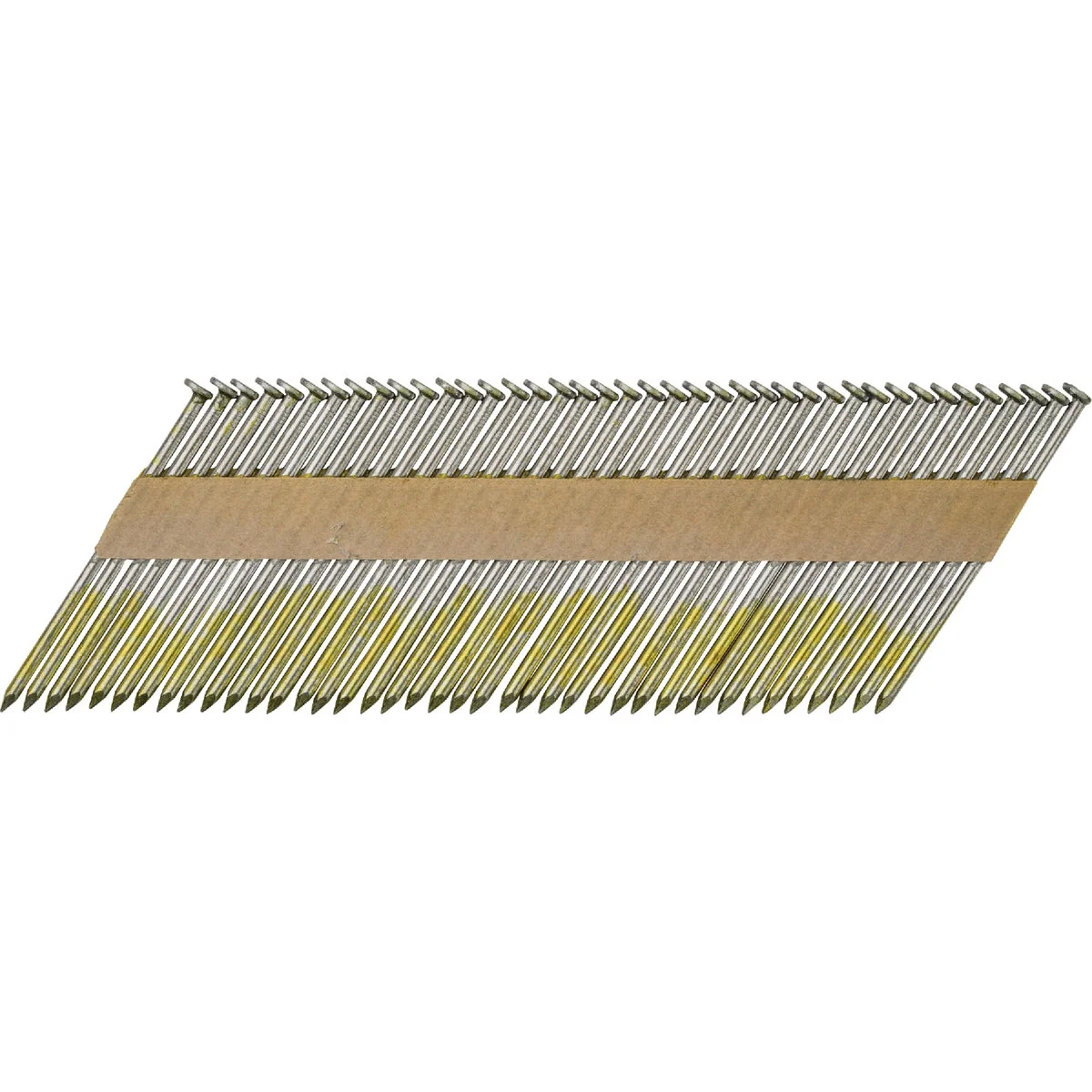 Fast Pro-Fit 3 In. x .120 In. 30 Degree Paper Tape Smooth Shank Round Head Galvanized Collated Stick Nails 2500 Ct. Minimalist