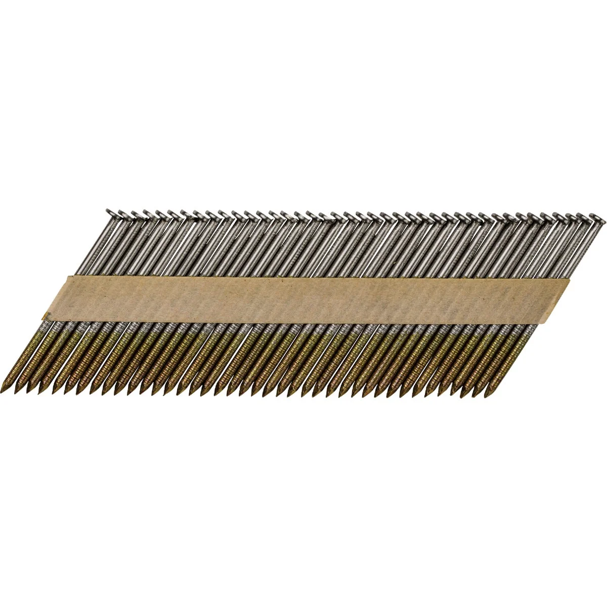 Professional Pro-Fit 2-3 8 In. x .113 In. 30 Degree Paper Tape Ring Shank Clipped Head Brite Collated Stick Nails 2000 Ct. Versatile