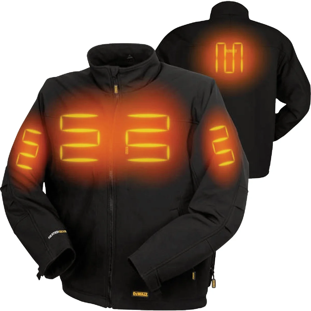 High-Quality DEWALT Men’s Black Soft Shell Heated Jacket Kit 2XL Natural
