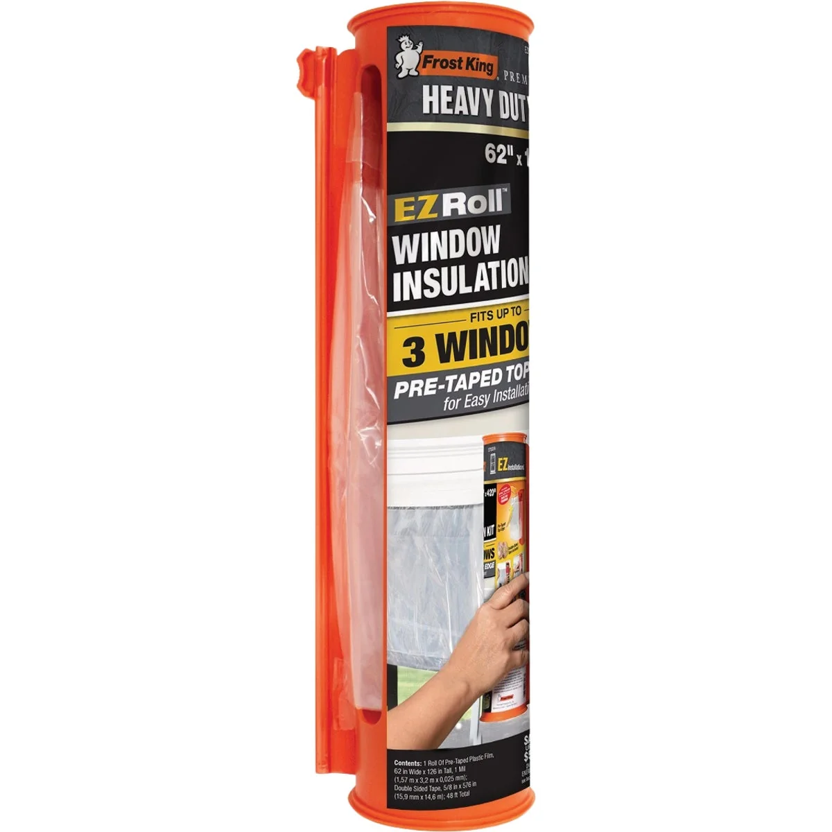Effective Frost King EZ Roll 62 In. x 126 In. Premium Shrink Window Kit Long-Lasting