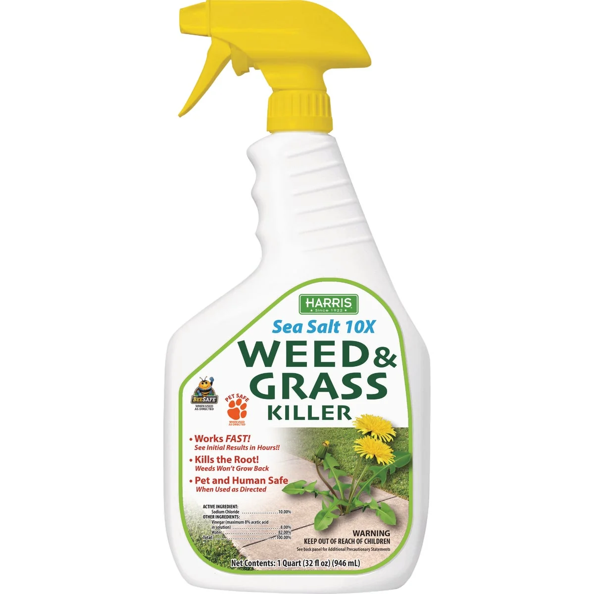 Casual Harris Sea Salt 10X 32 Oz. Ready To Use Trigger Spray Weed Grass Killer Innovative