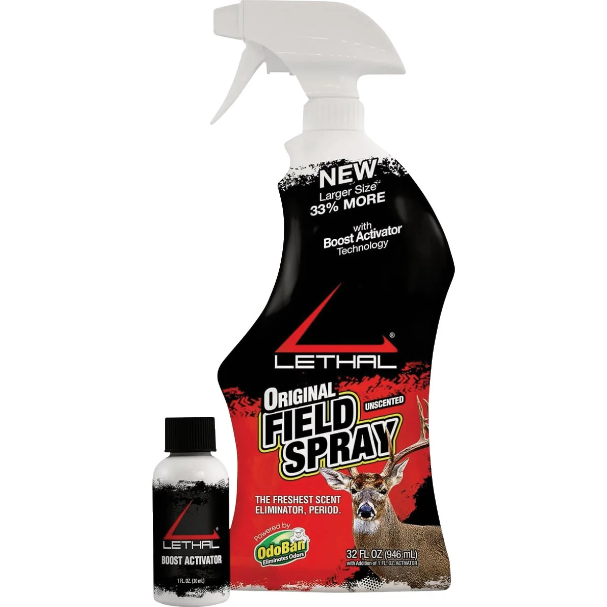 Versatile Lethal 31 Oz. Field Spray 1 Oz. Boost Activator Scent Eliminator Fast