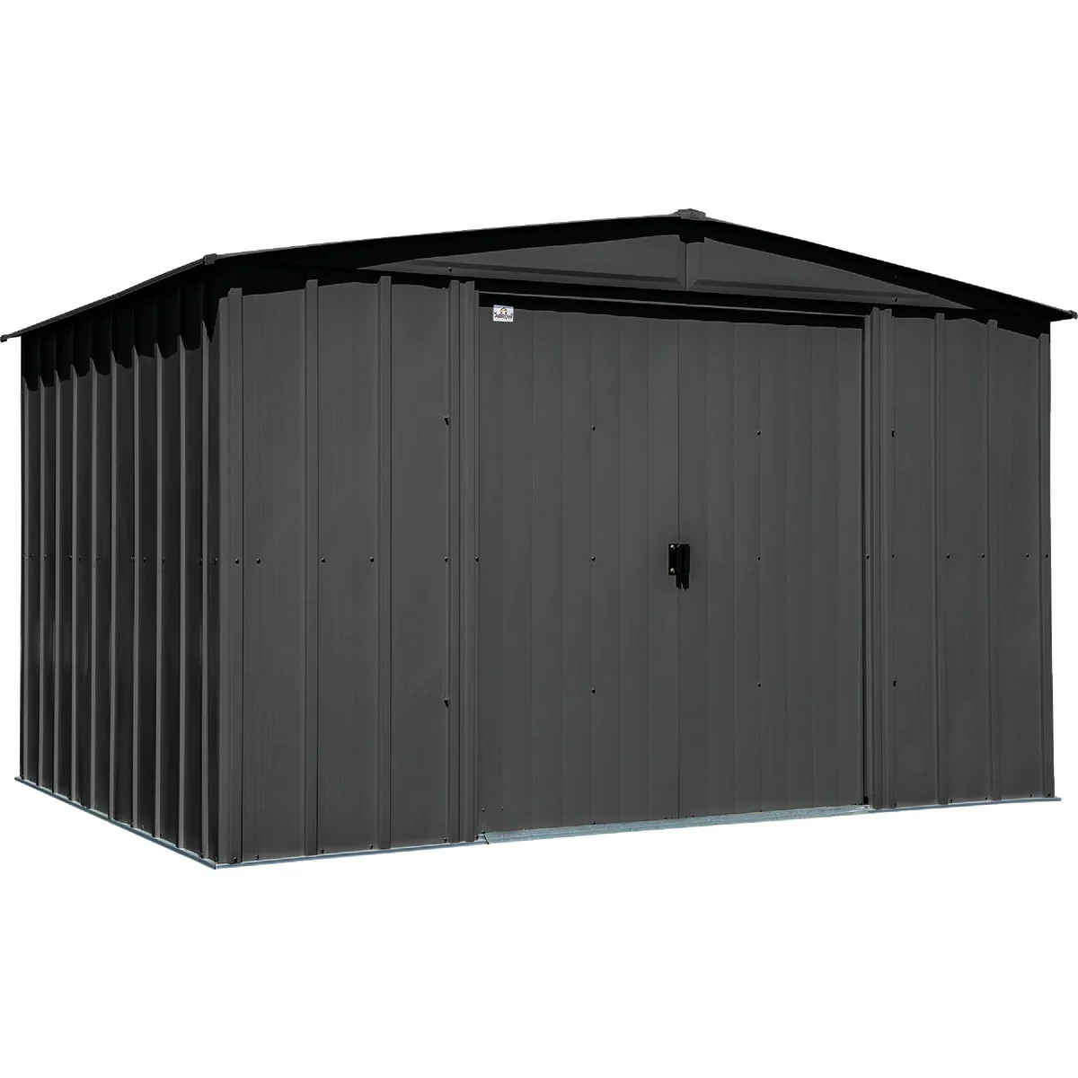 Superior Arrow Classic 10 Ft. x 8 Ft. Galvanized Steel Storage Shed Charcoal User-Friendly