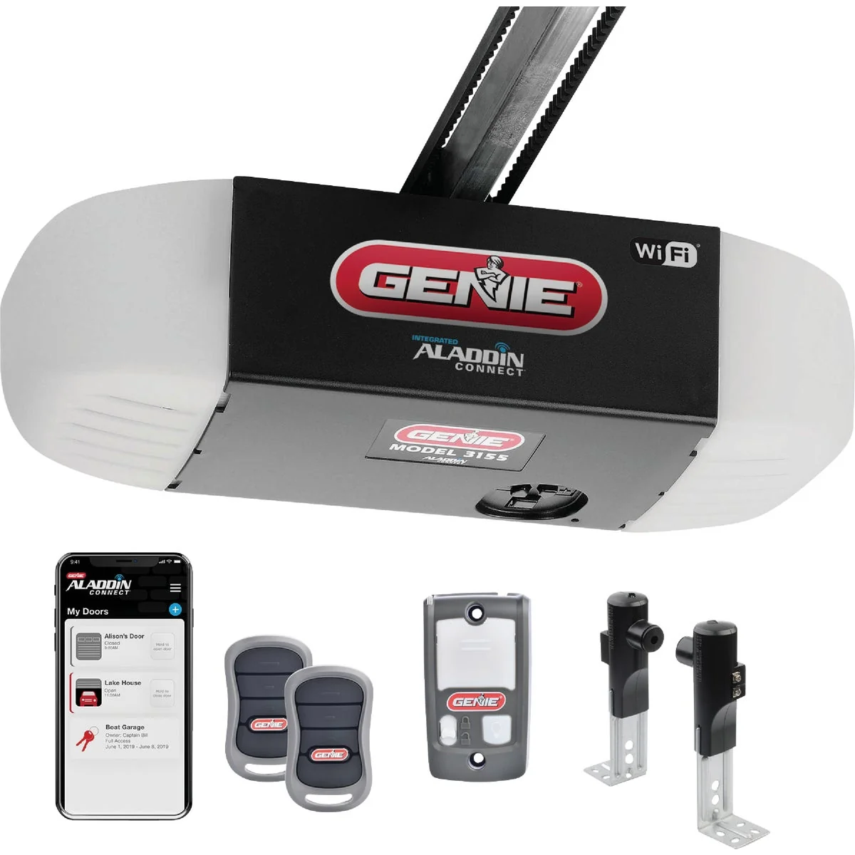 Practical Genie 3 4 HP Smartphone-Controlled Garage Door Opener Lightweight