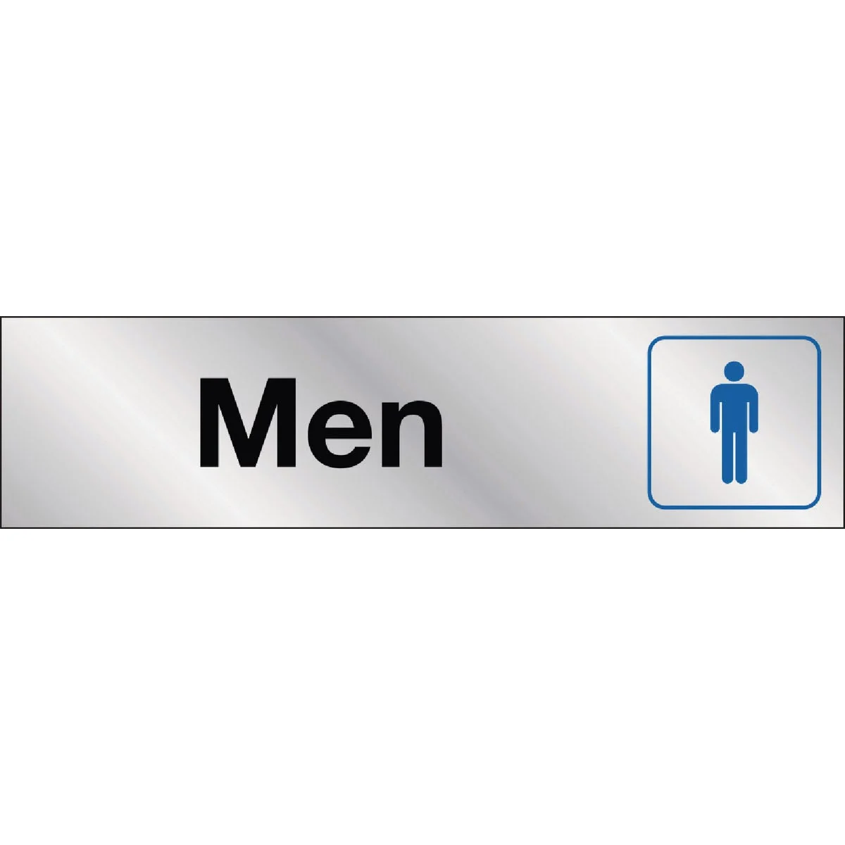 First-Class Hy-Ko 2×8 Men Restroom Sign Superior