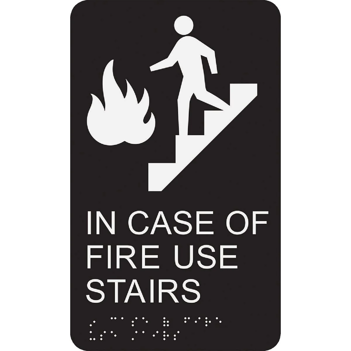 Quality Hy-Ko Braille Use Stairs Sign Carefully Designed