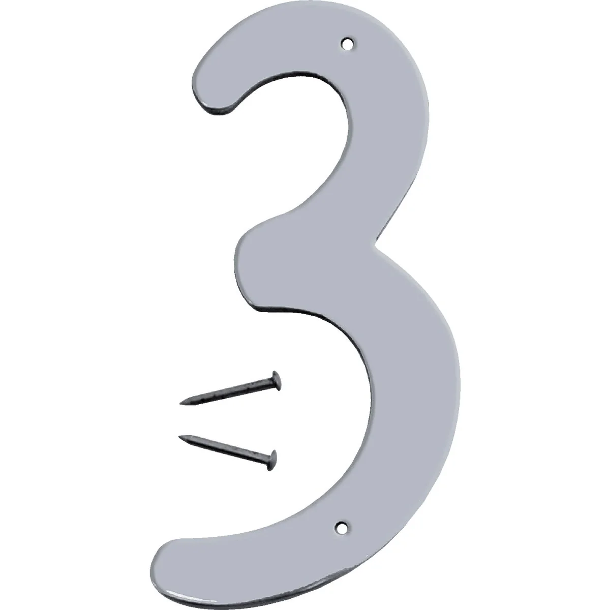 Powerful Hy-Ko 4 In. Satin Nickel Number 3 Smart