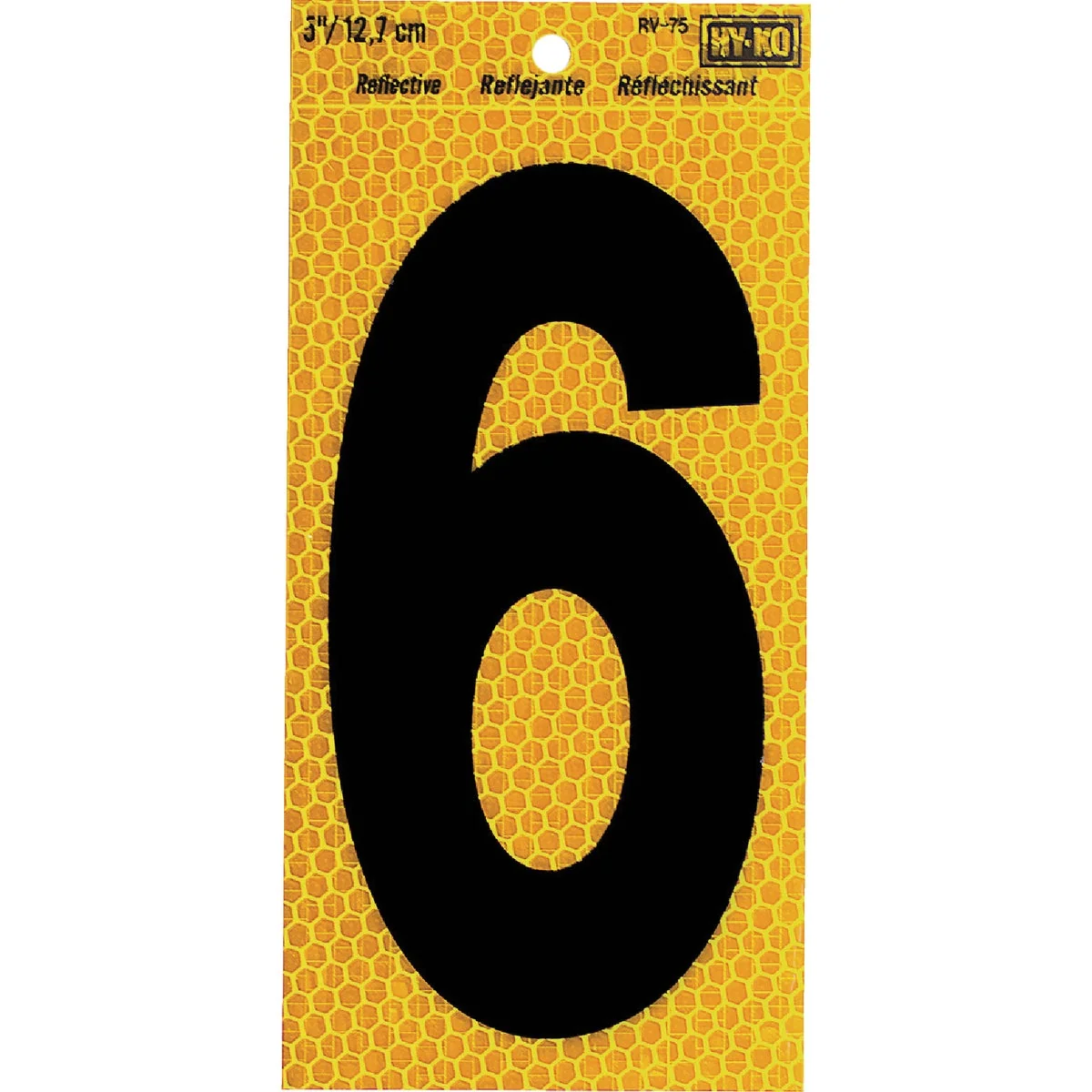 Exceptional Hy-Ko 5 In. Yellow Reflective Number 6 Modern