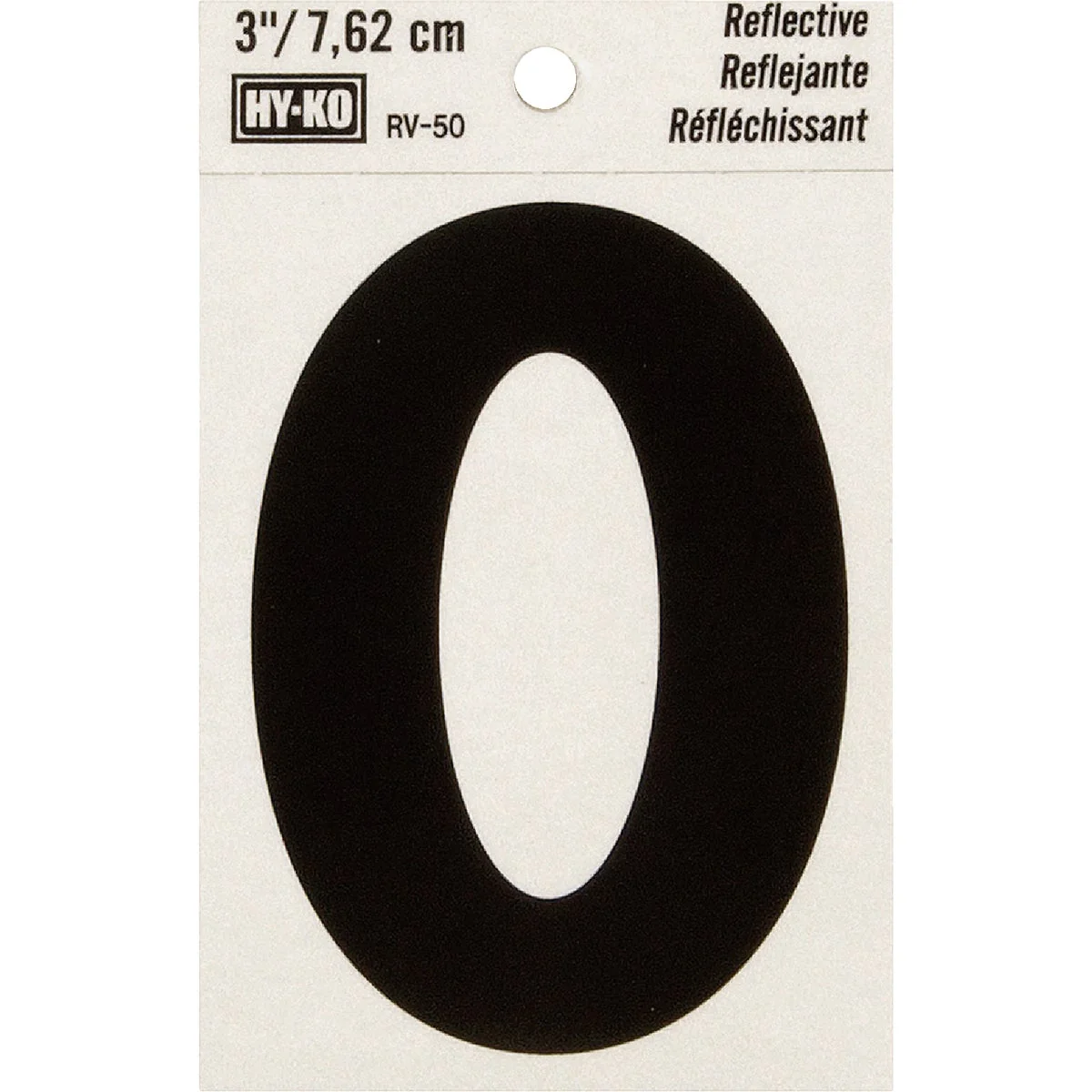 Detailed Hy-Ko 3 In. Reflective Letter O Smart