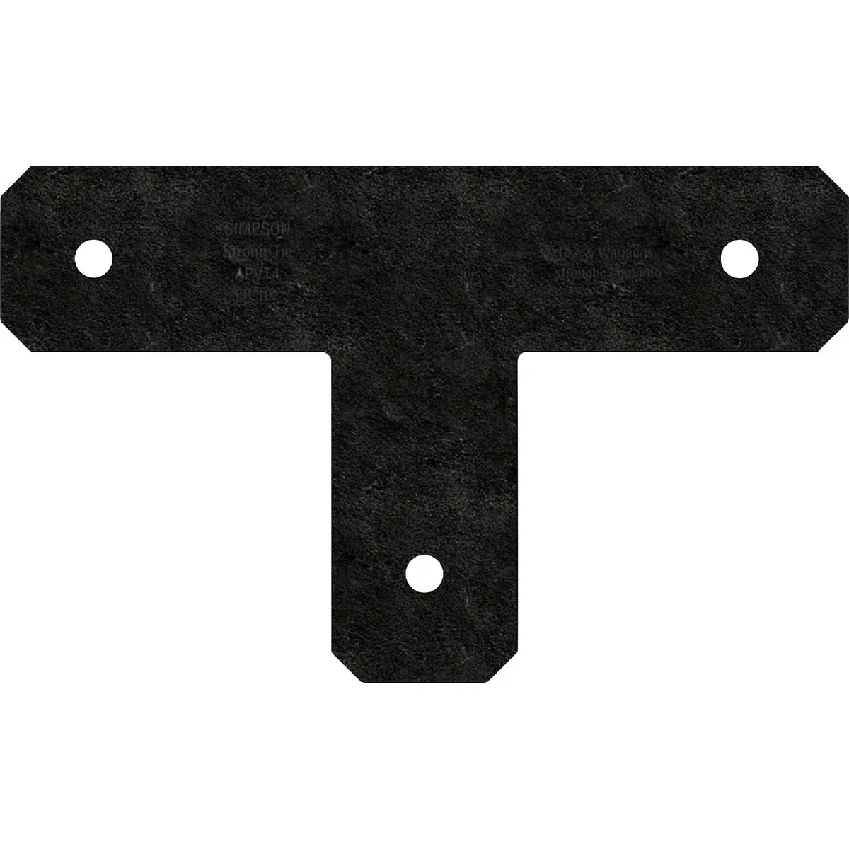 Lightweight Simpson Strong-Tie Outdoor Accents Avant Collection 4 In. x 4 In. ZMAX Black Powder-Coated T Strap Reliable