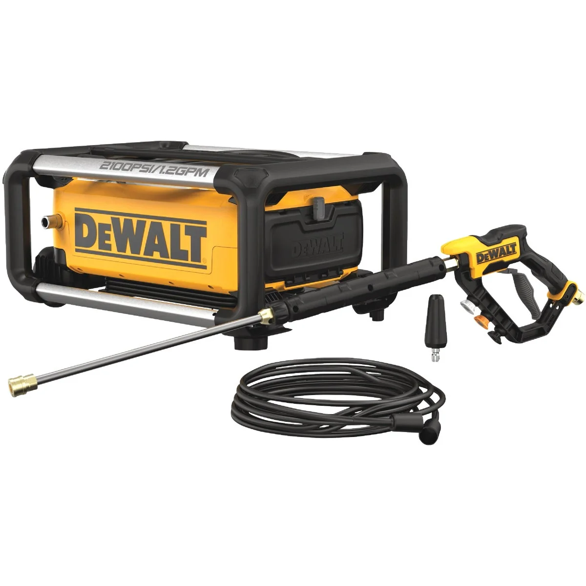 Dependable DEWALT 2100 psi 1.2 GPM Cold Water Compact Electric Jobsite Pressure Washer Proven