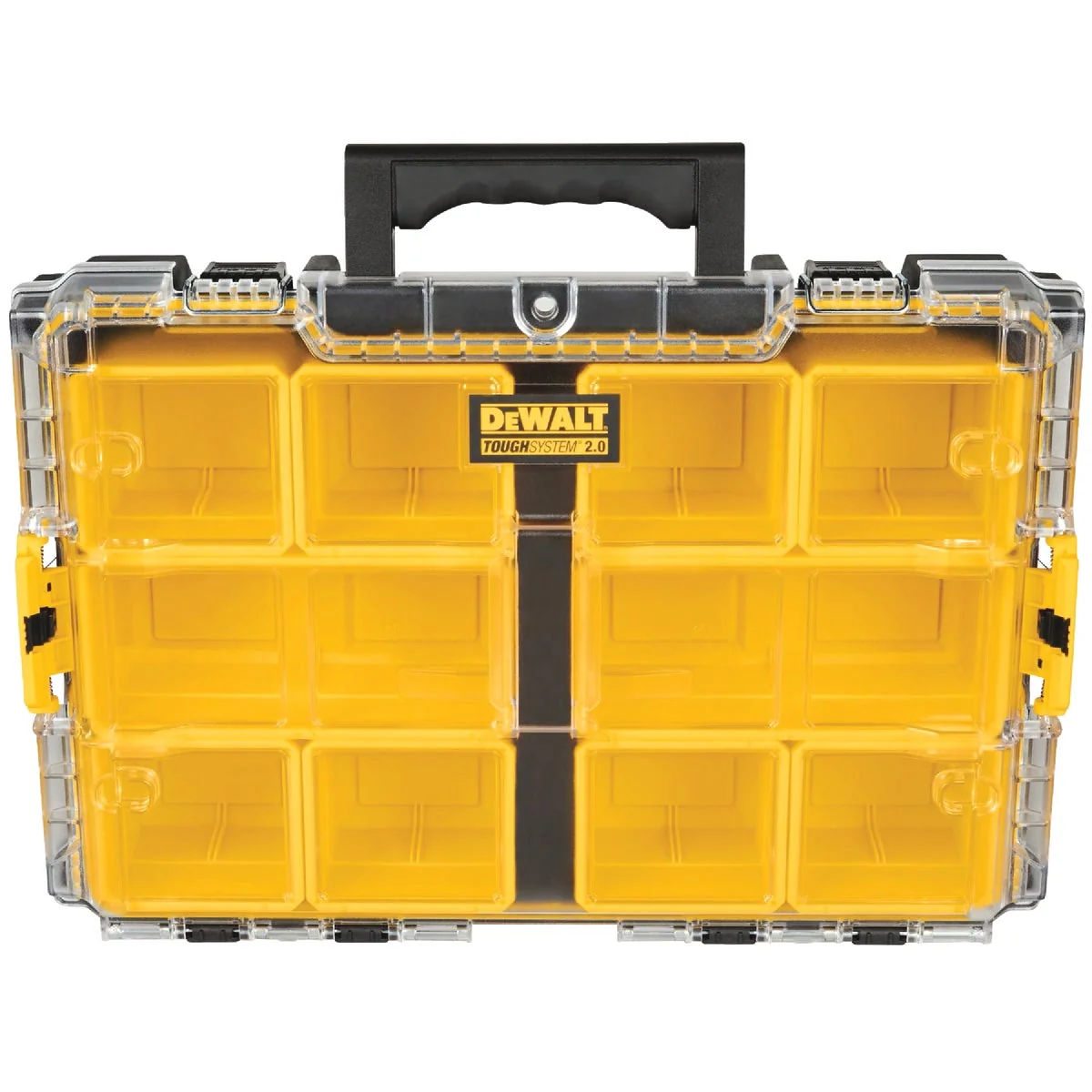 Superior DEWALT ToughSystem 2.0 14.625 In. W x 5.07 In. H x 21.06 In. L Small Parts Organizer with 10 Bins Environmentally Friendly