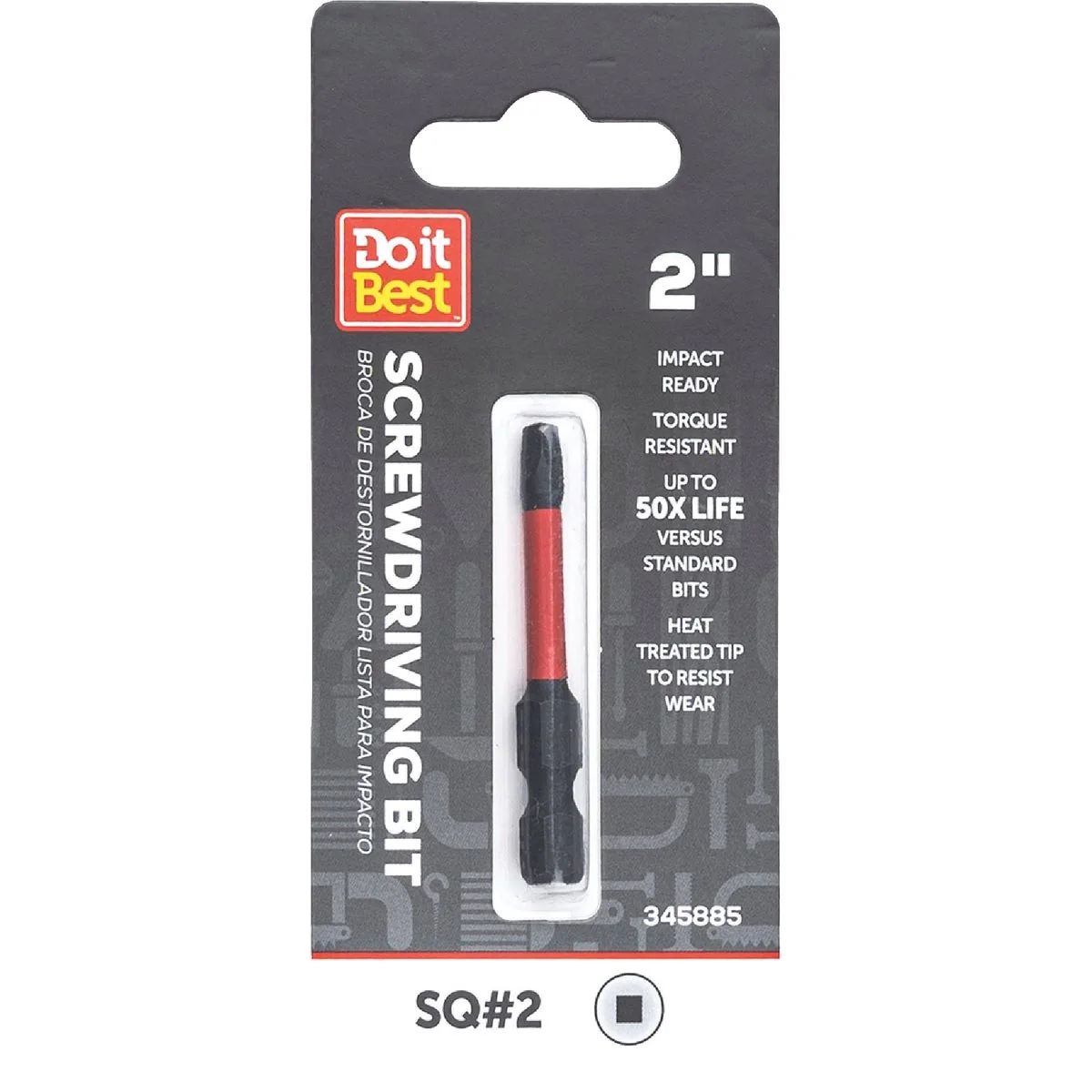 Durable Do it 2 Square Recess 2 In. Screwdriver Bit Quality