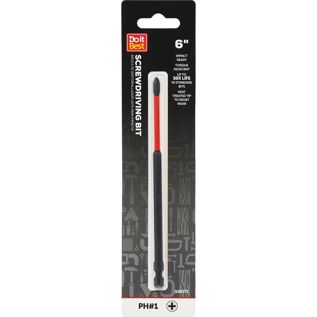 Genuine Do it 1 Phillips 6 In. Screwdriver Bit Soft