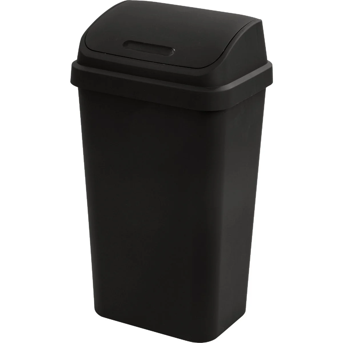 Clean Sterilite 13 Gal. 49 L Black Swing Top Wastebasket Certified
