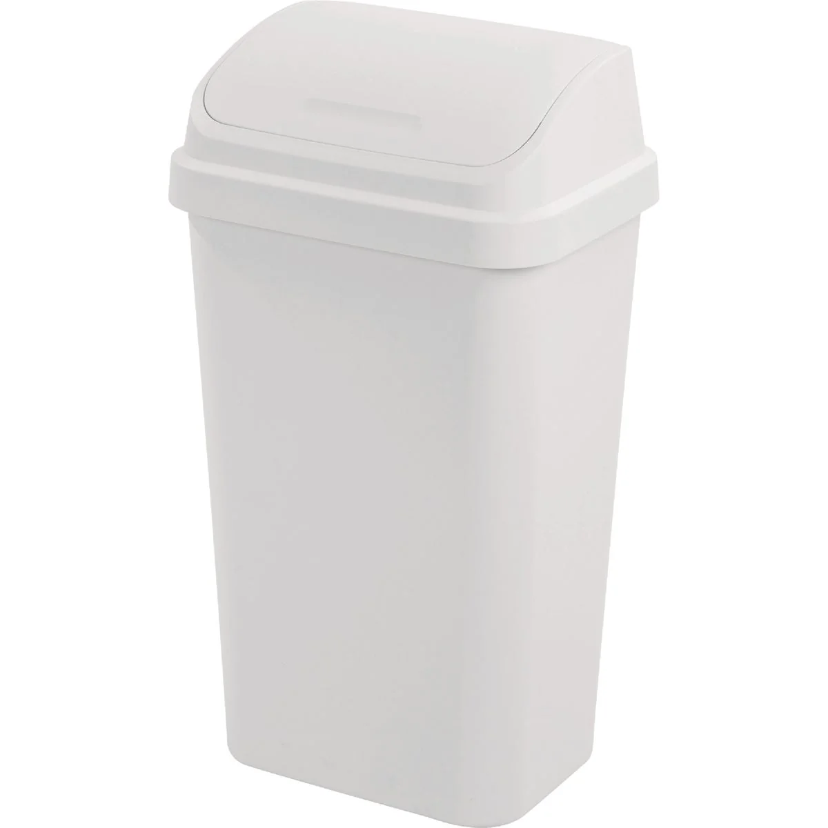 Environmentally Friendly Sterilite 13 Gal. 49 L White Swing Top Wastebasket Eco-Friendly