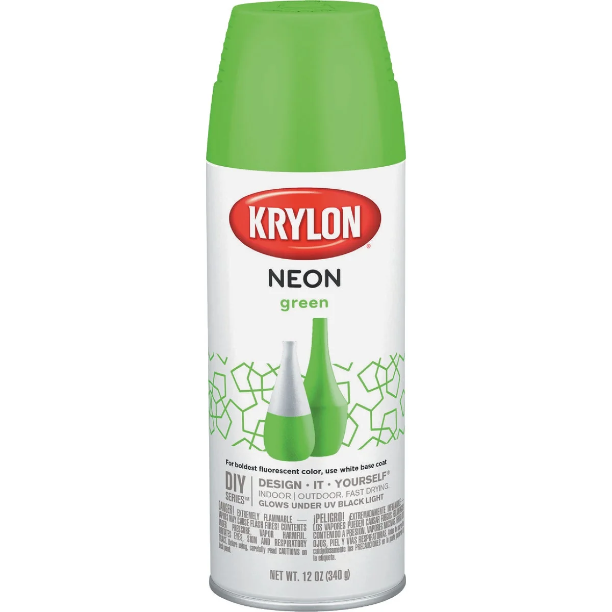 Reliable Krylon 12 Oz. Neon Green Spray Paint Prestigious