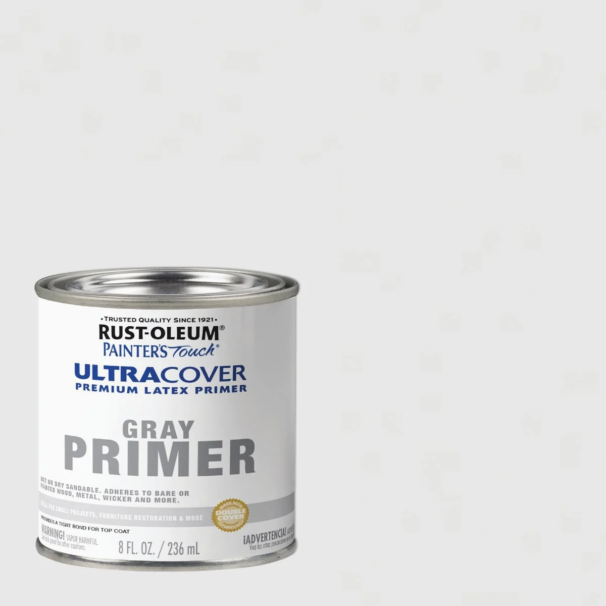 Clean Rust-Oleum Painter’s Touch 2X Ultra Cover Flat Premium Latex Primer Gray 1 2 Pt. Prestigious
