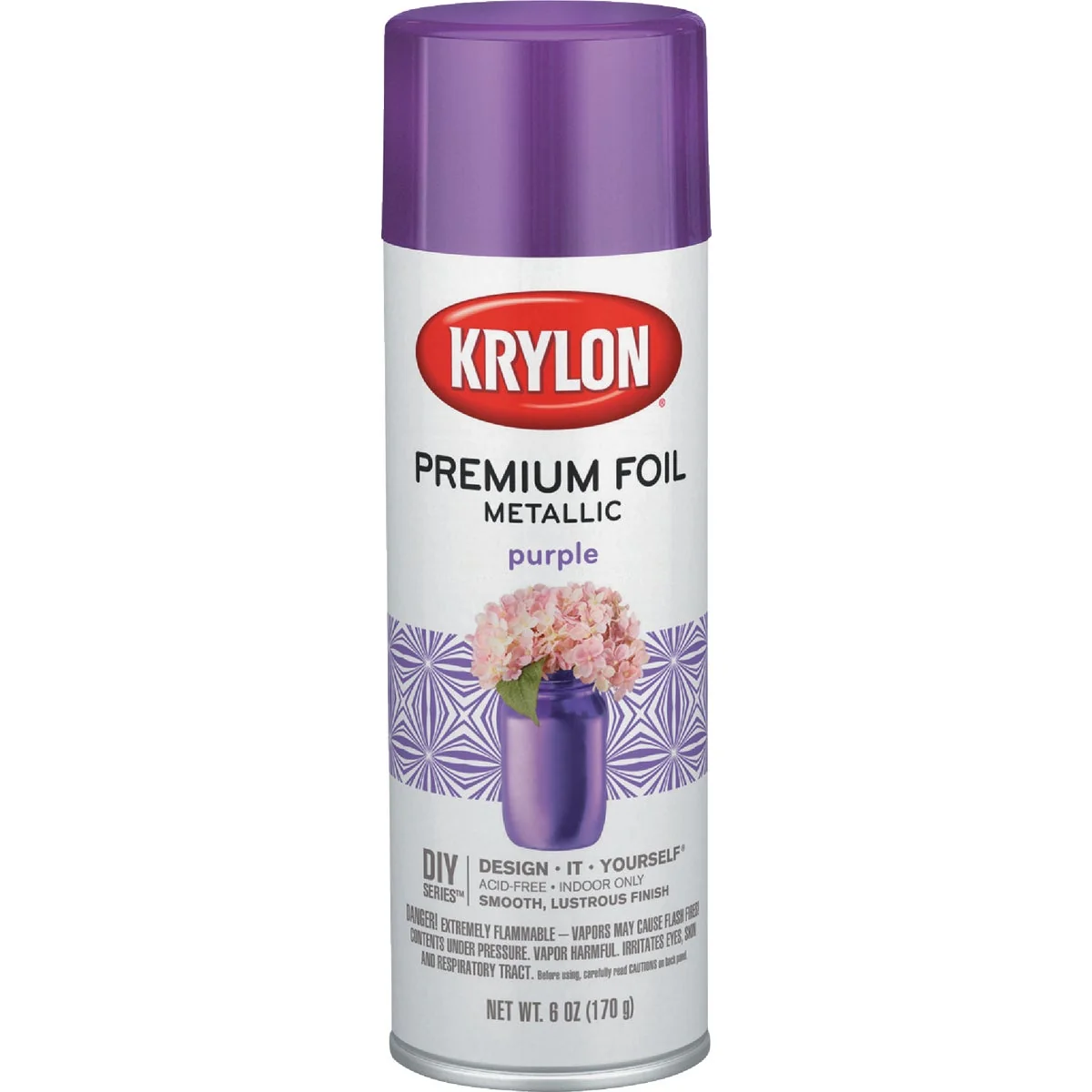 Traditional Krylon 8 Oz. Premium Foil Metallic Purple Spray Paint Verified