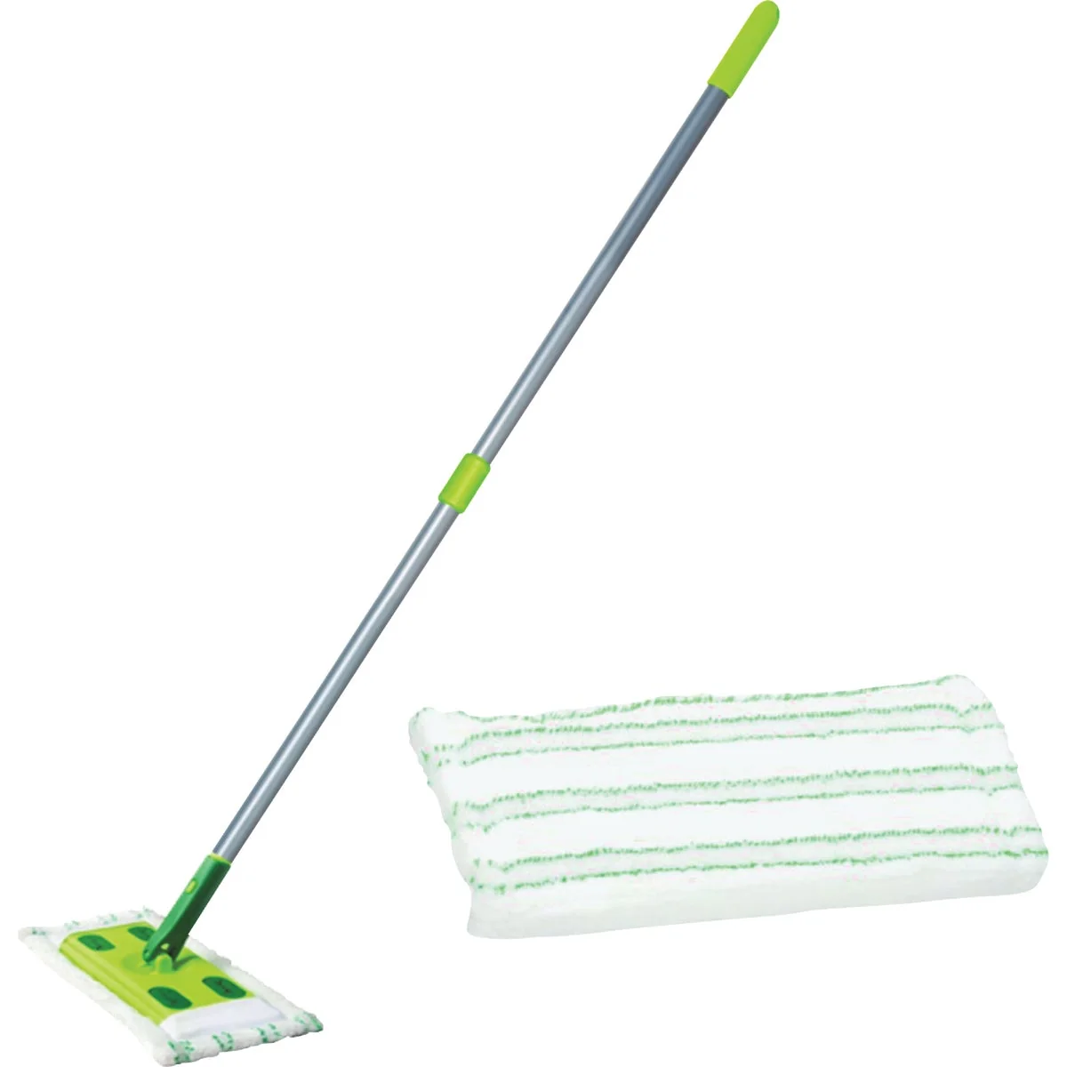 Functional Quick Shine Hard Surface Floor Mop with Microfiber Pad Kit Superior