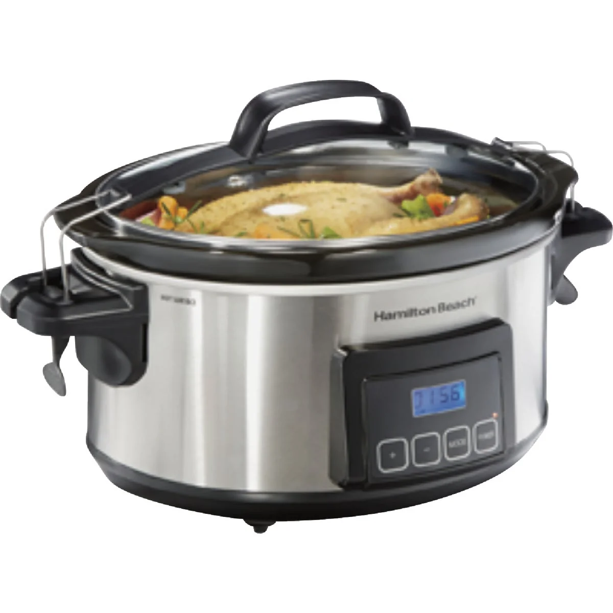Stylish Hamilton Beach Stay or Go 6 Qt. Programmable Slow Cooker Reliable