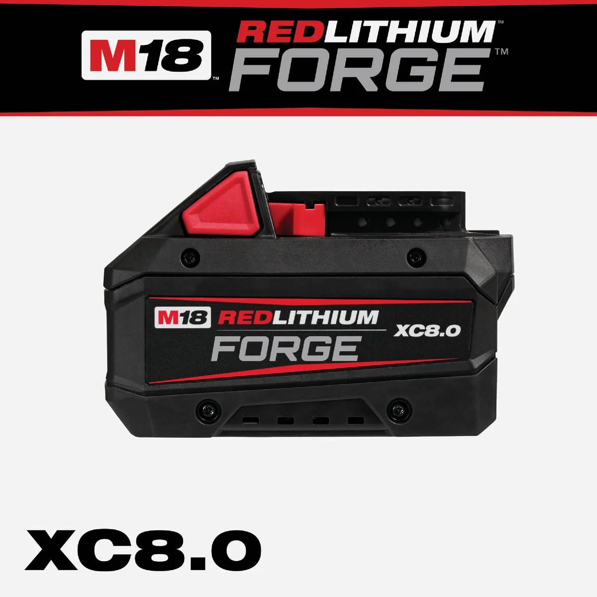 Healthy Milwaukee M18 REDLITHIUM FORGE Lithium-Ion High Output XC 8.0 Ah Battery Pack Lightweight