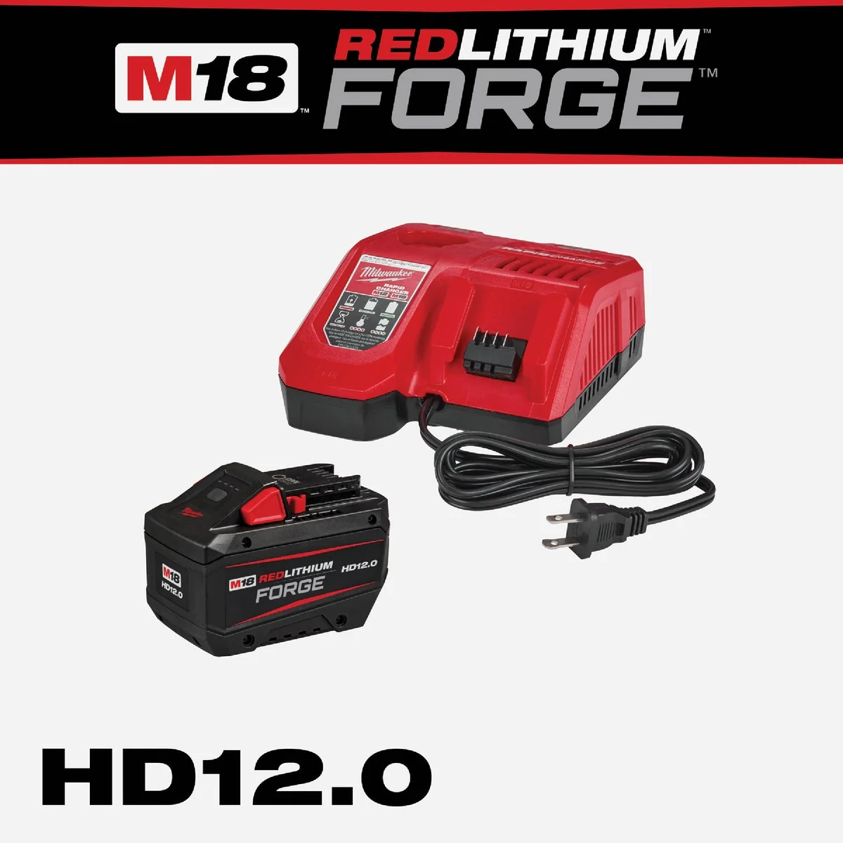 Refined Milwaukee M18 REDLITHIUM FORGE Lithium-Ion High Output HD 12.0 Ah Batt Official