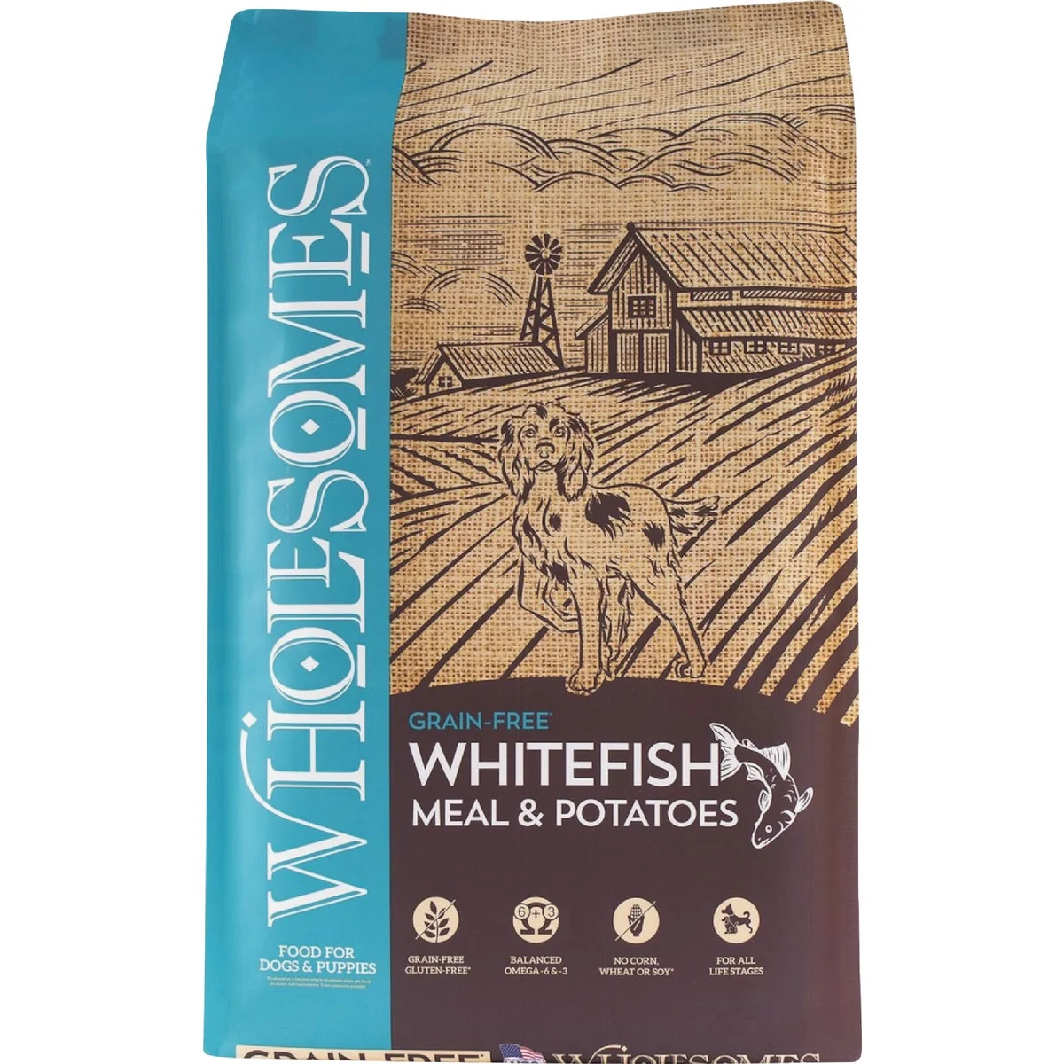 Professional Wholesomes Grain 35 Lb. Whitefish Meal Potato Formula Dry Dog Food Trendy