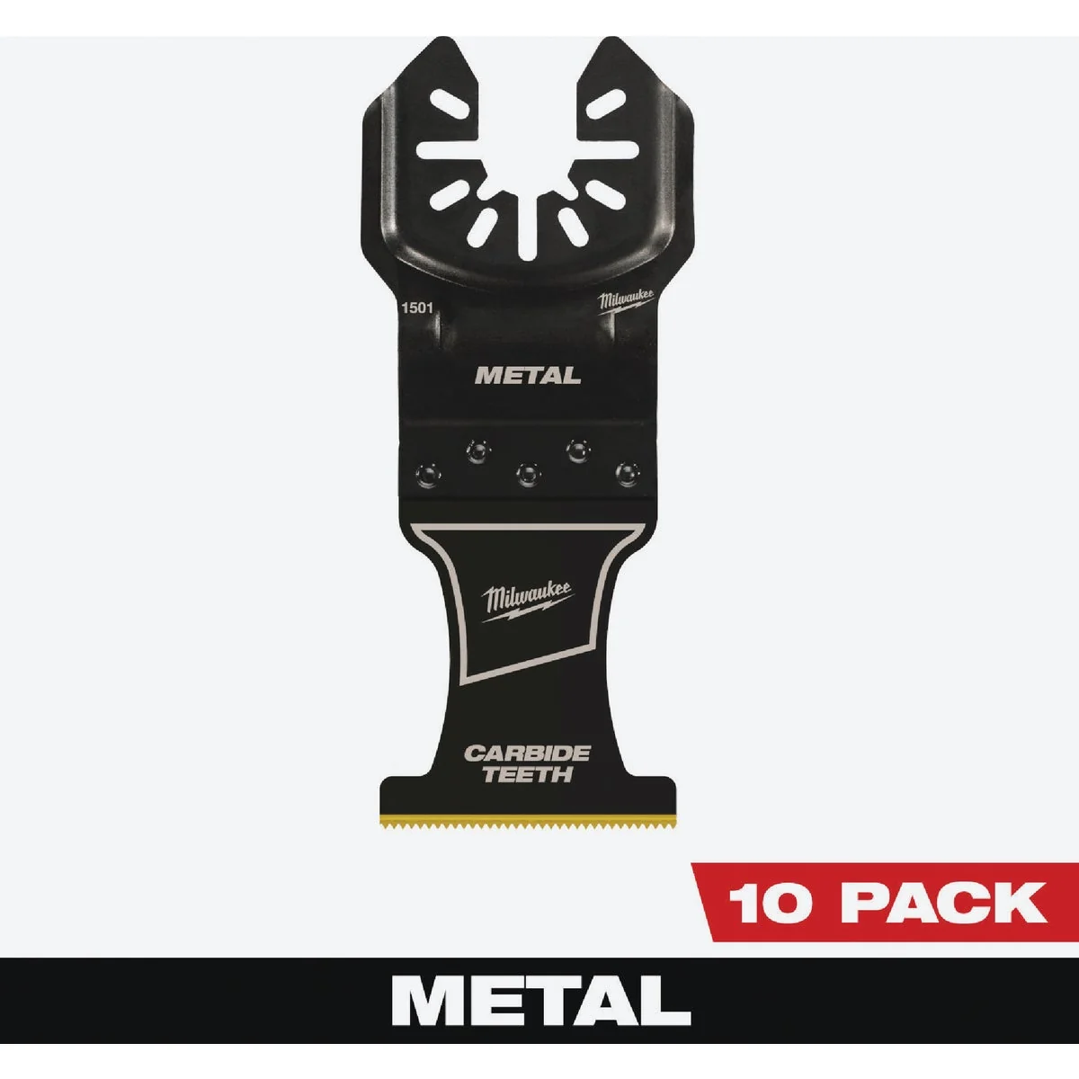 Easy-to-Use Milwaukee OPEN-LOK 1-3 8 In. Titanium Enhanced Carbide Metal Cutting Oscillating Blade 10-Pack Verified