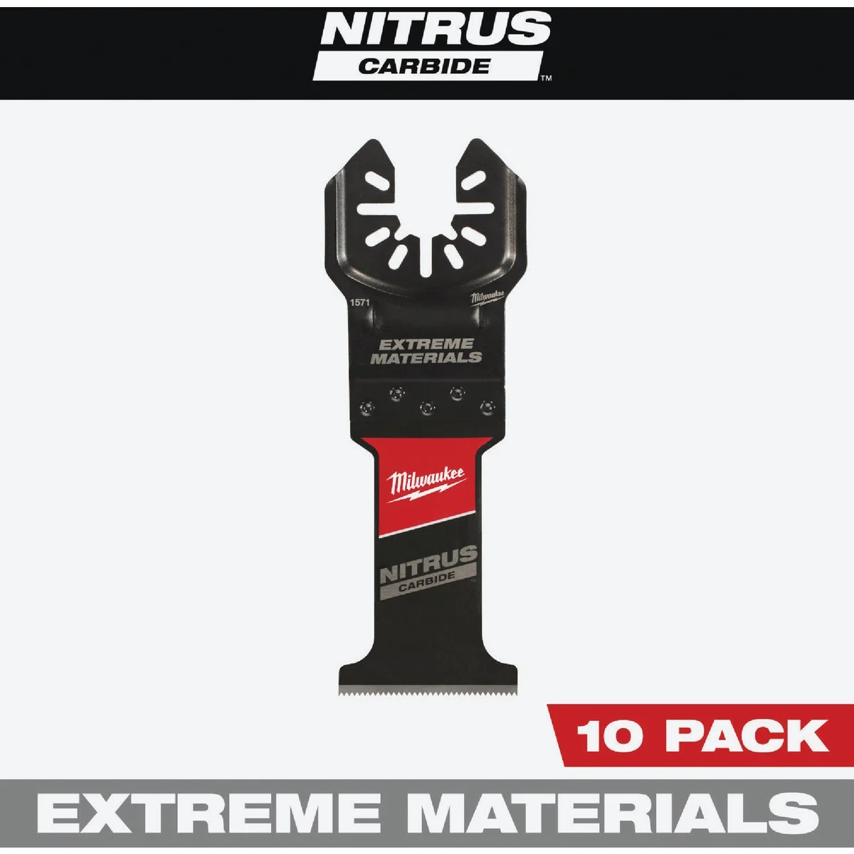 Specialty Milwaukee NITRUS CARBIDE 1-3 8 In. Extreme Materials Universal Fit OPEN-LOK Oscillating Blade 10-Pack Proven