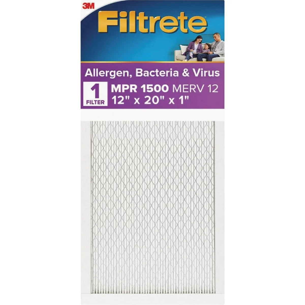 Contemporary Filtrete High Performance Air Filter 1500 MPR 12 In. x 20 In. x 1 In. Unique
