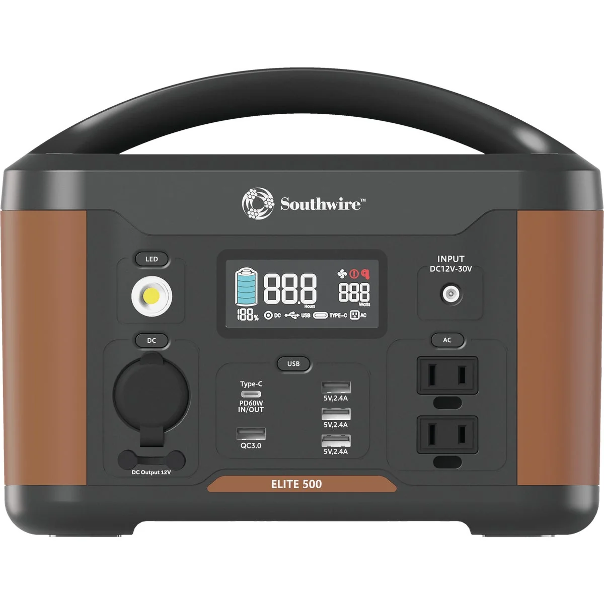 Versatile Southwire Elite 500 Series 515W 120V Portable Power Station Outstanding