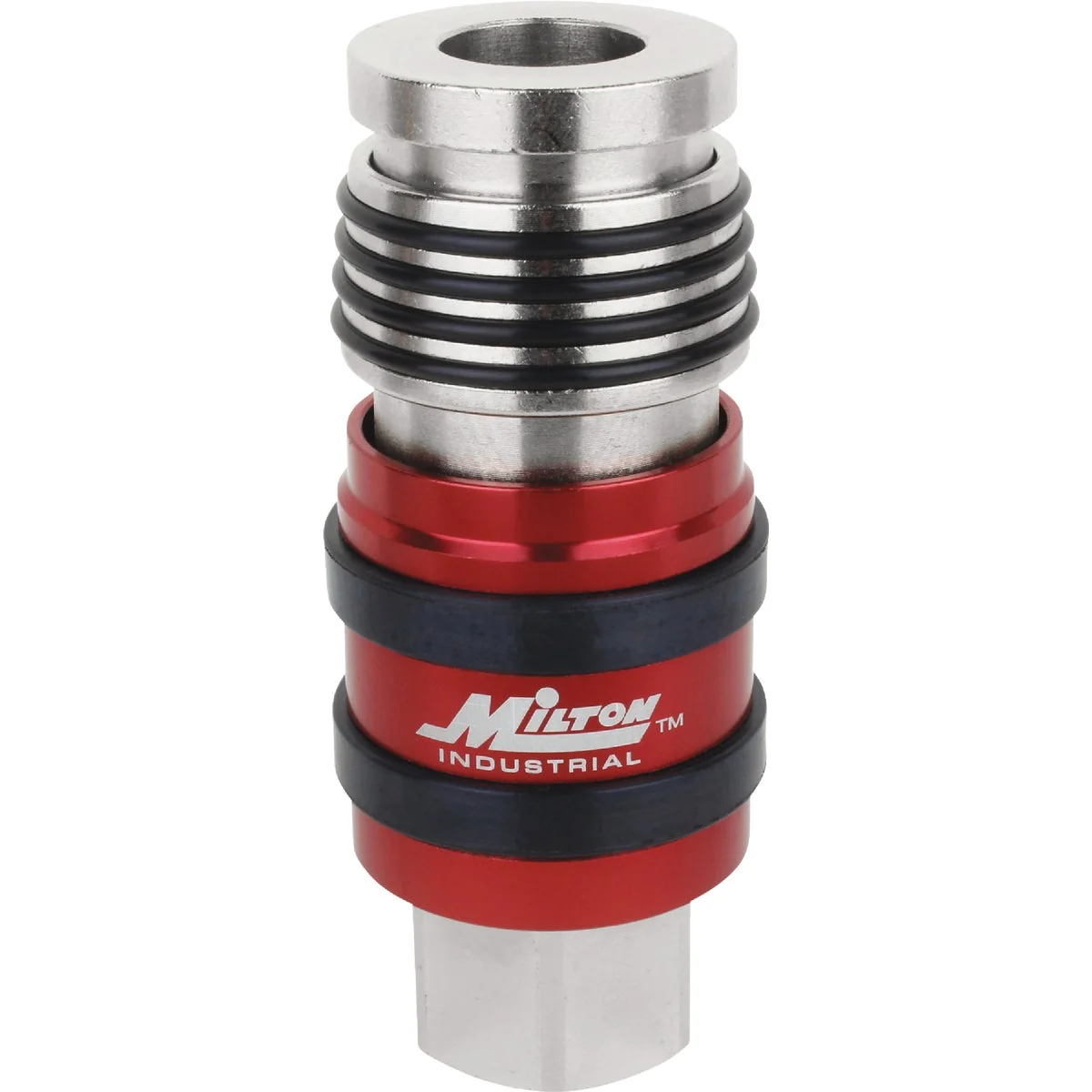 Quality Milton 2-In-1 Universal Safety Exhaust Quick-Connect Industrial Coupler 1 2 Body 1 2 FNPT Breathable