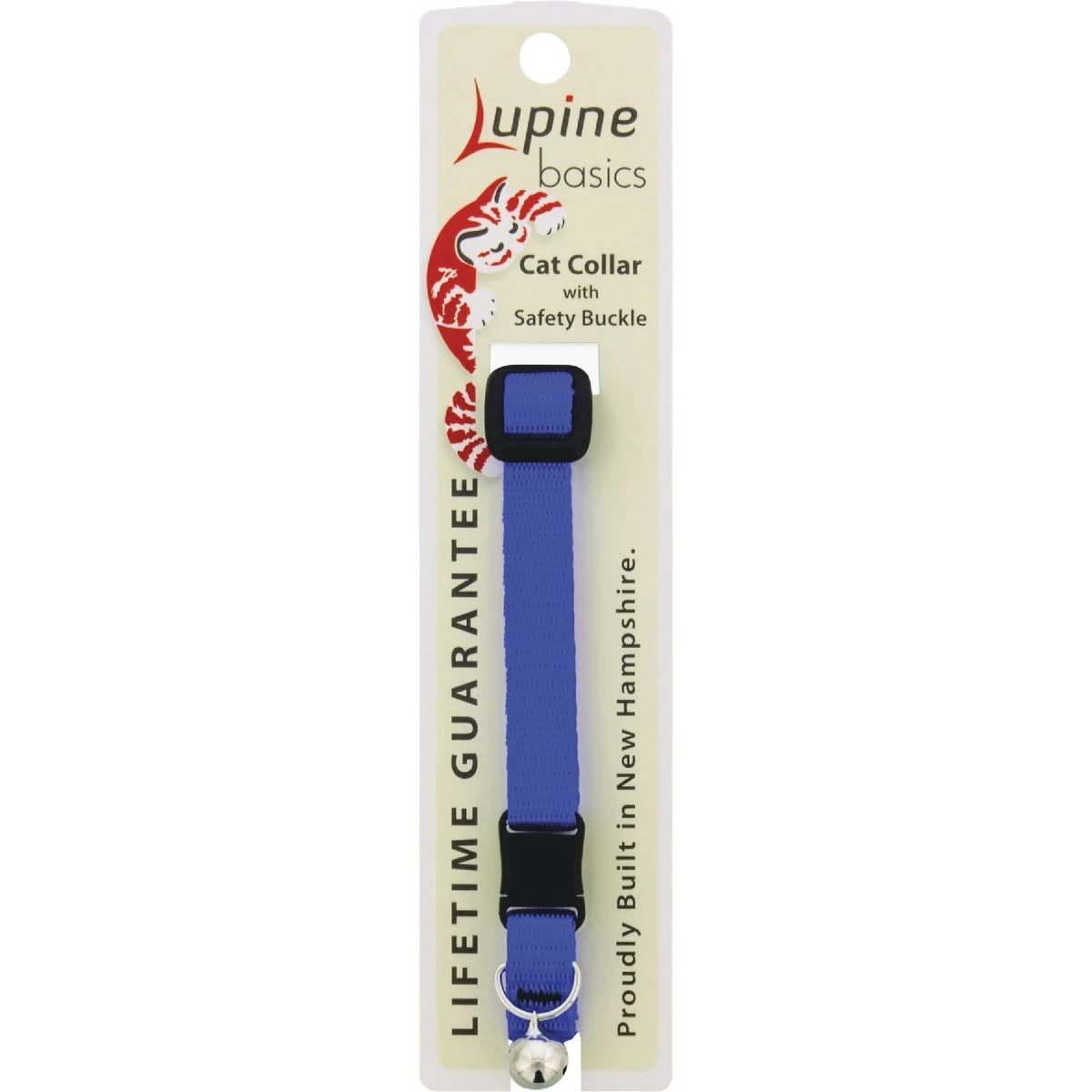 Advanced Lupine 1 2 In. Adjustable Blue Cat Collar with Bell Next-Generation