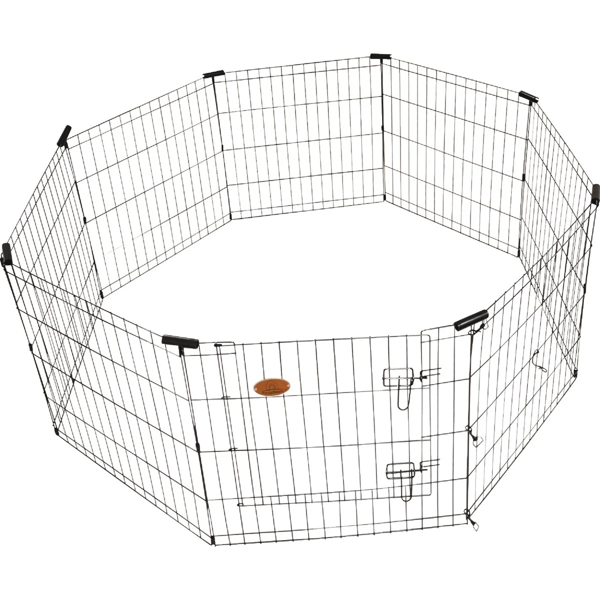 High-Quality KennelMaster 36 In. H. x 24 In. W. Black Steel 8-Panel Exercise Pen Trusted