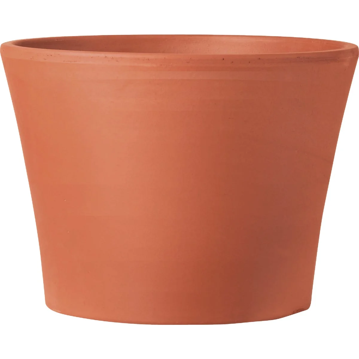 Clean Deroma 4.3 In. Red Terra Cotta Clay Half Cone Planter Advanced