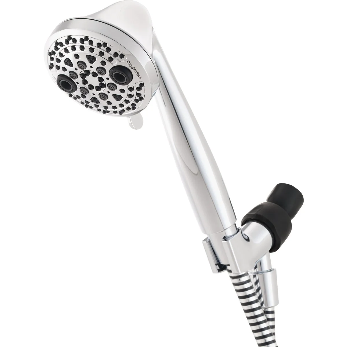 High-End Oxygenics PowerMassage 5-Spray 1.75 GPM Handheld Showerhead Chrome Luxury