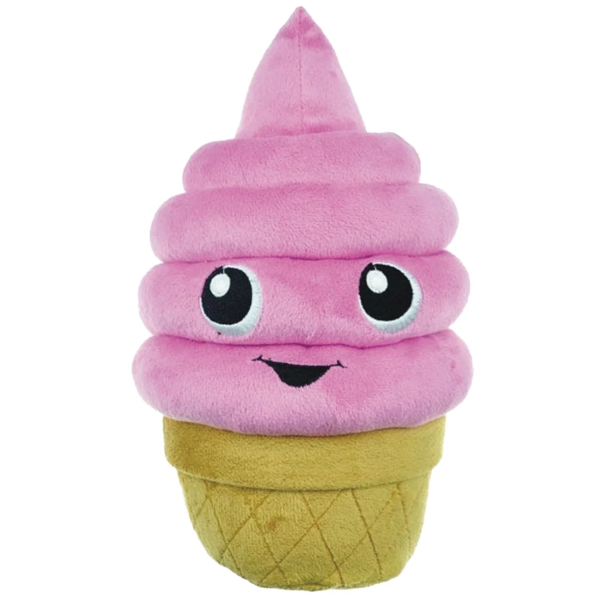Organic Boss Pet Chomper Food Junkeez Plush Ice Cream Cone Small Dog Toy Reusable