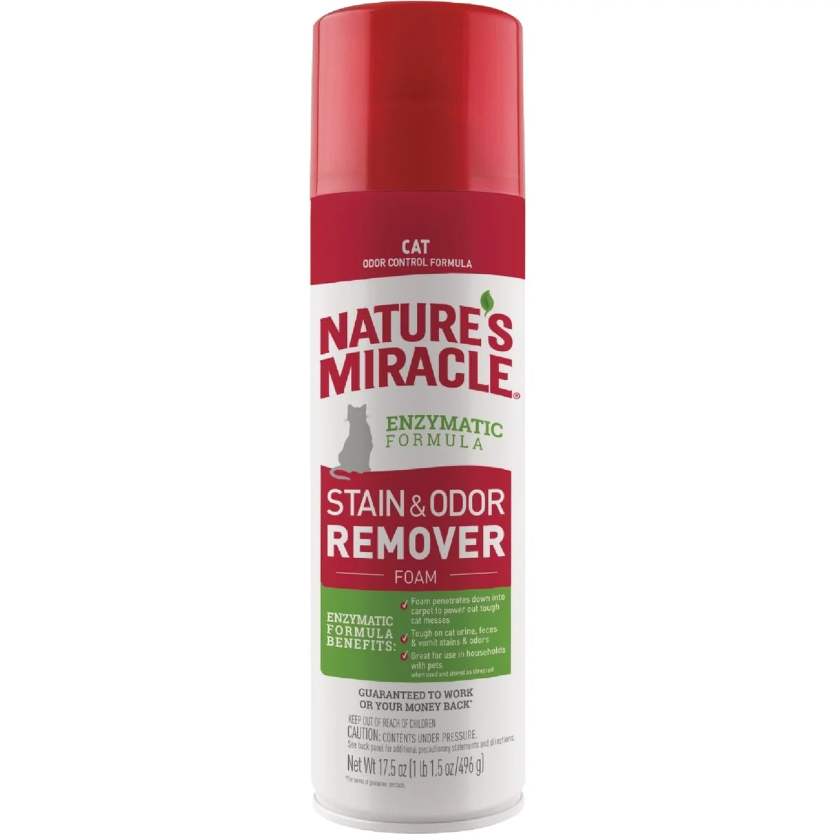 Original Nature’s Cat Stain And Odor Remover 17.5 Oz Foam Aerosol Effective
