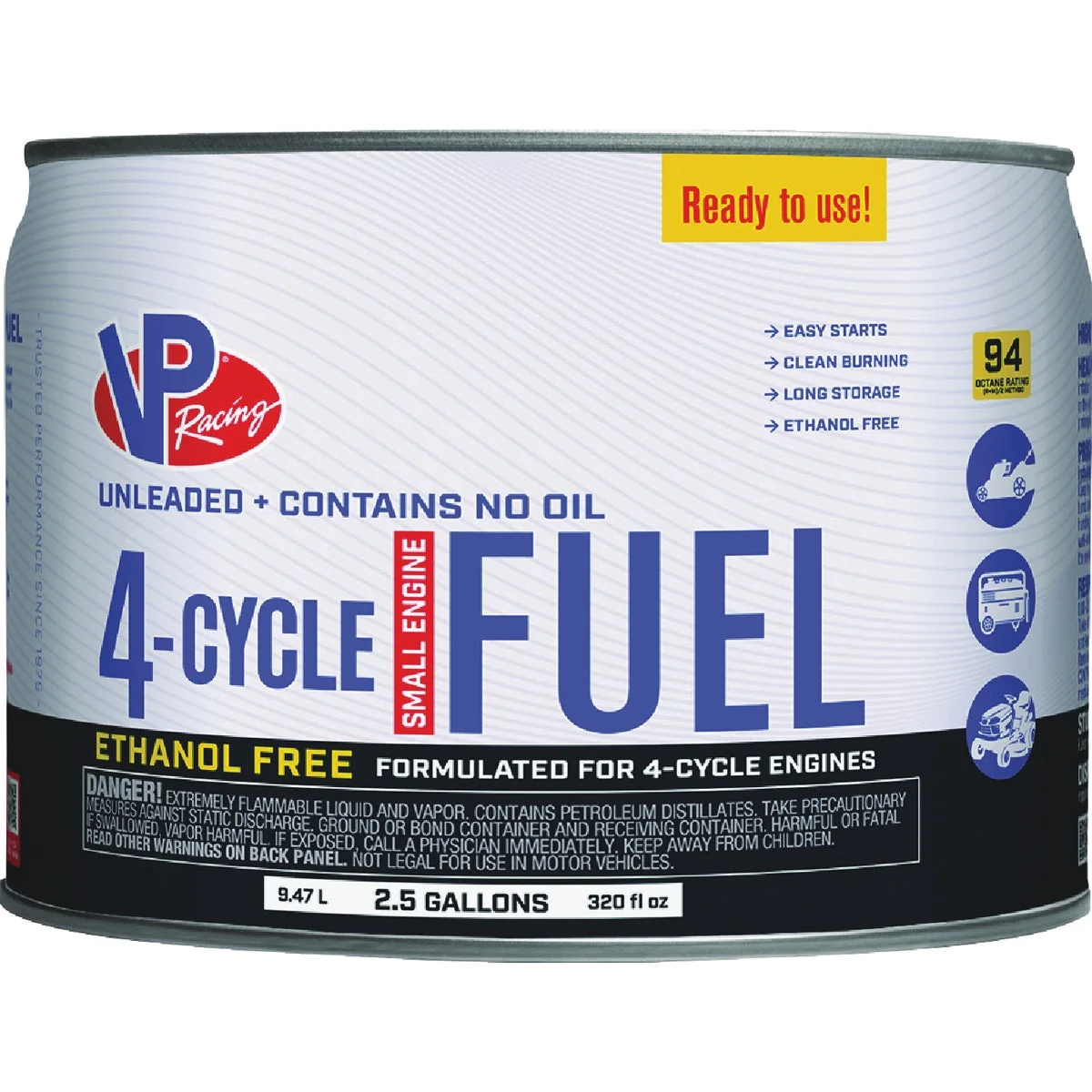 Reusable VP Small Engine Fuels 2.5 Gal. Ethanol- 4-Cycle Fuel Expertly Made