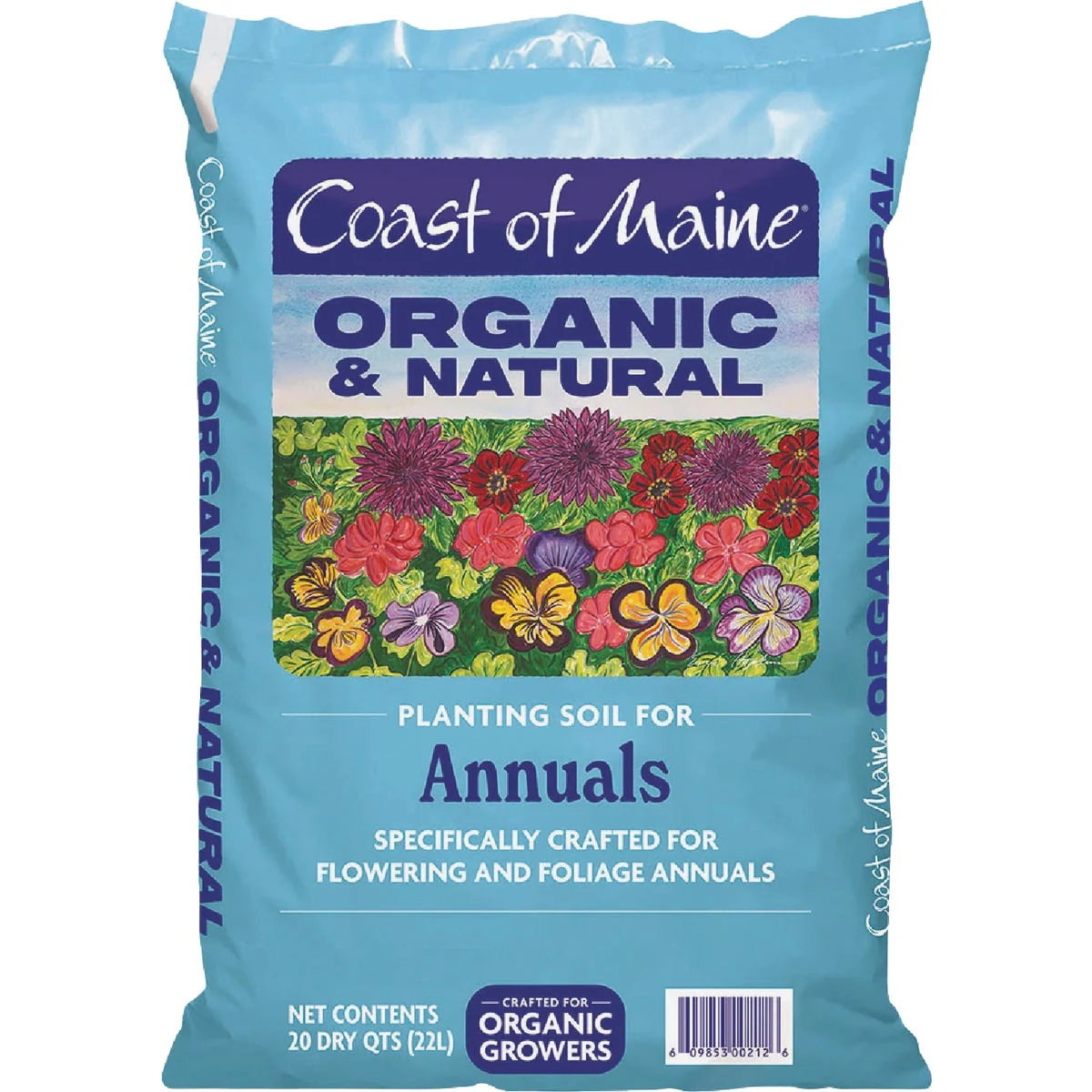 Expertly Made Coast of Maine 20 Qt. Organic Natural Planting Soil for Annuals Sustainable